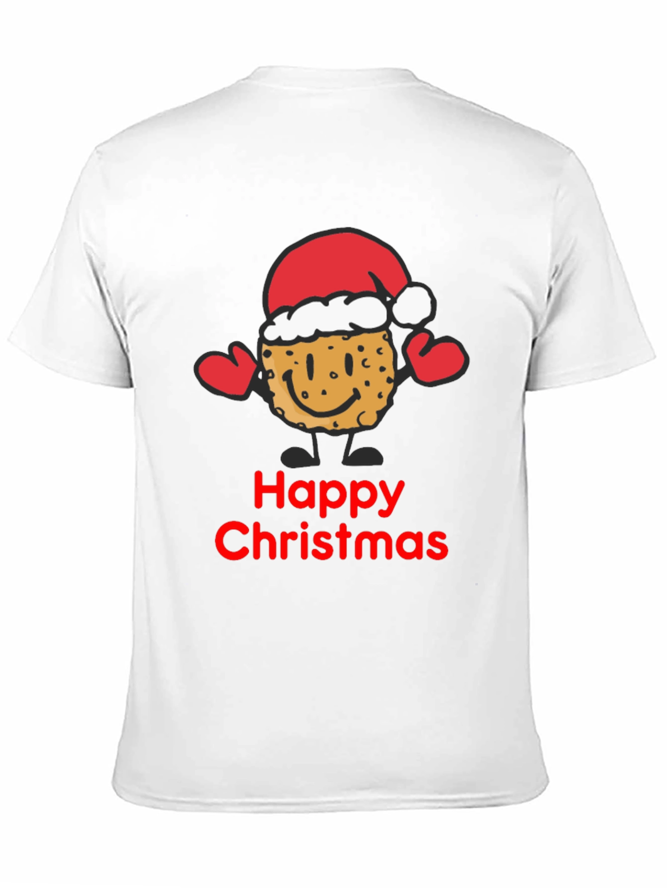 Happy Christmas Cookie Santa T-Shirt