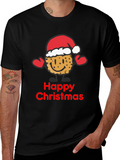 Happy Christmas Cookie Santa T-Shirt