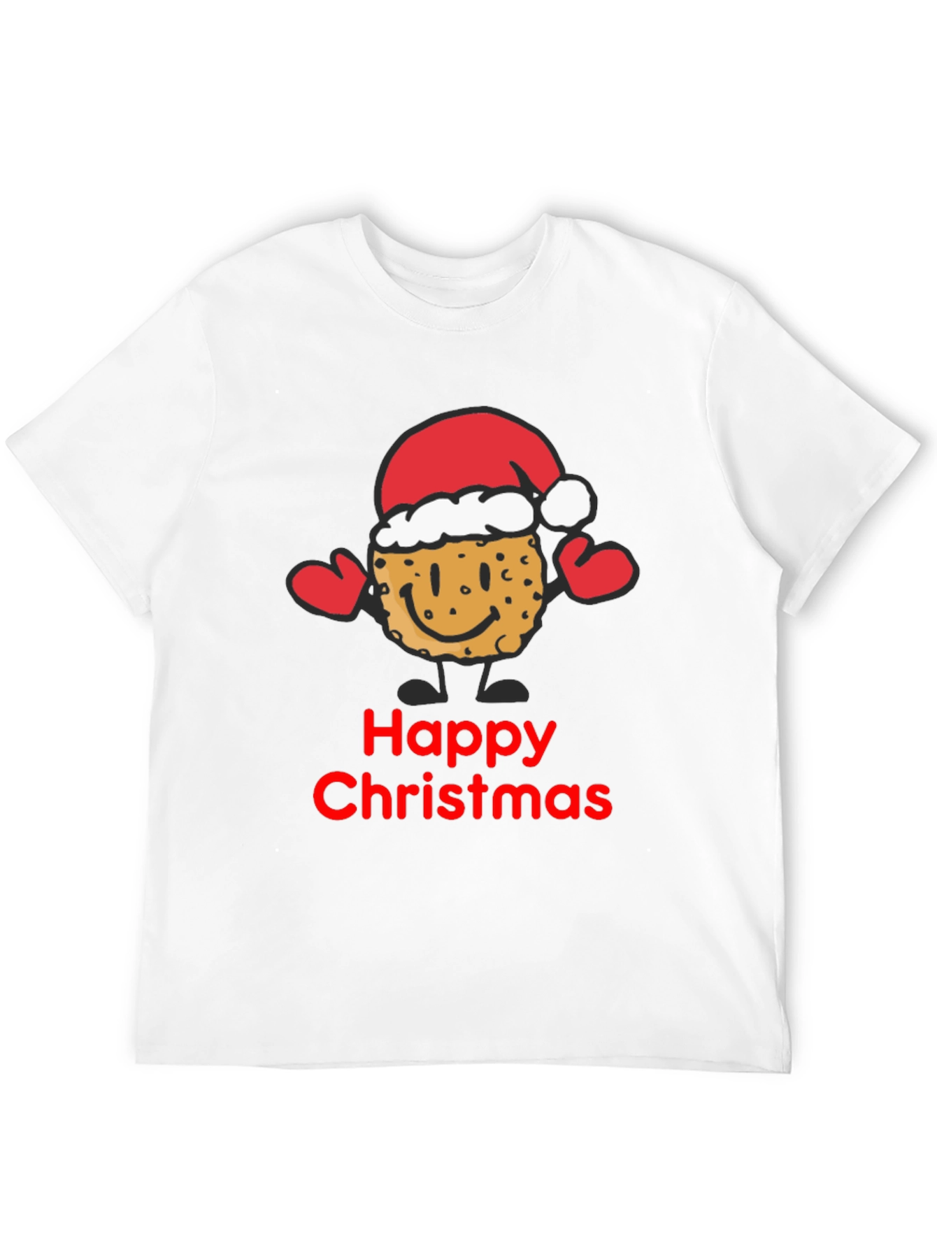 Happy Christmas Cookie Santa T-Shirt