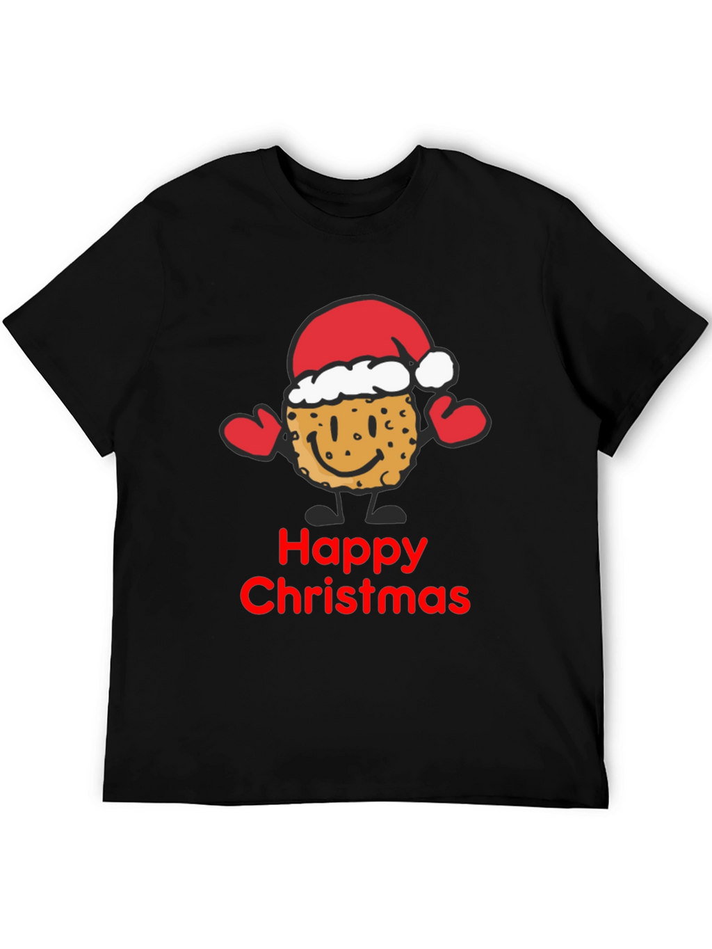 Happy Christmas Cookie Santa T-Shirt