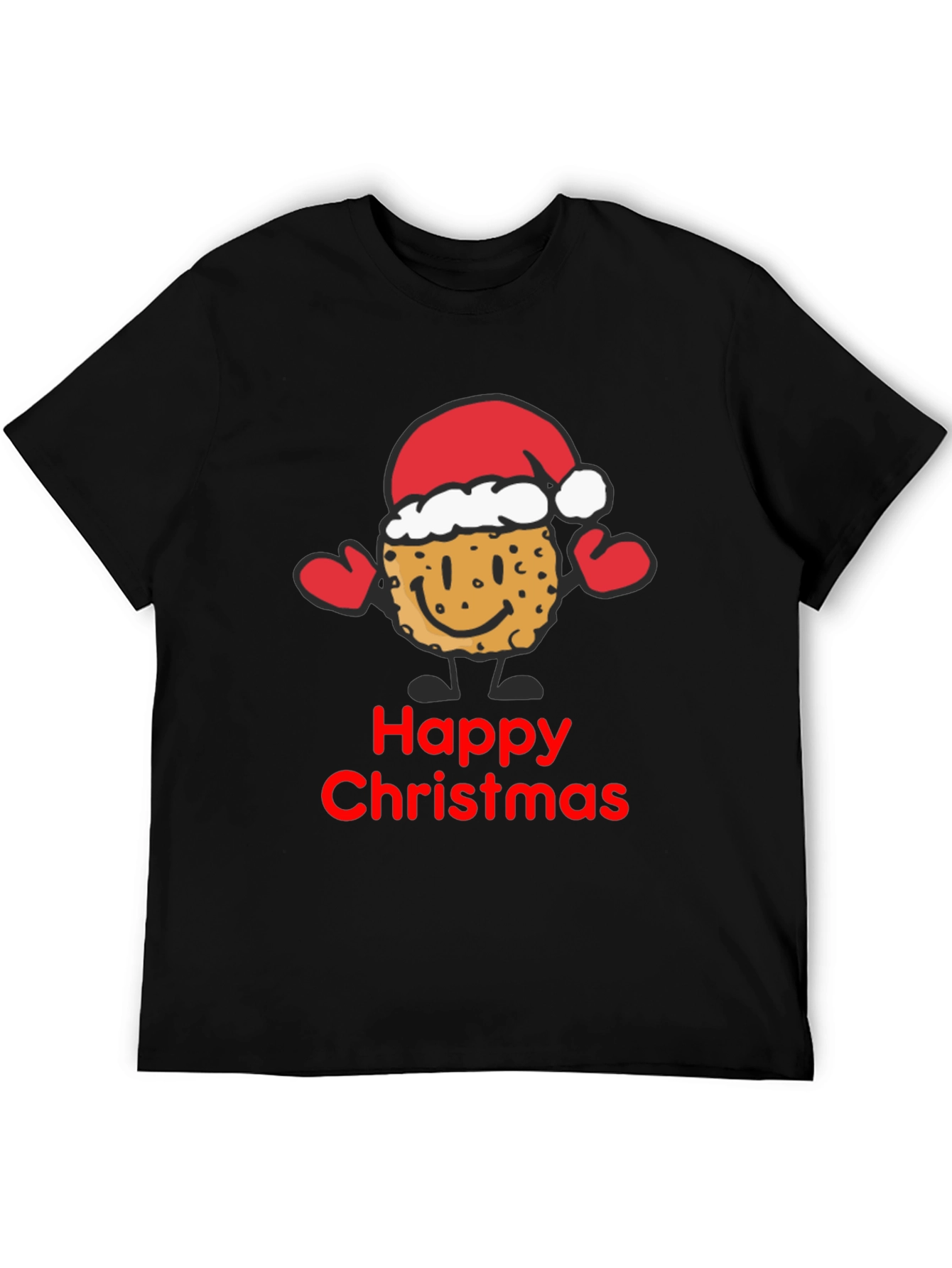 Happy Christmas Cookie Santa T-Shirt