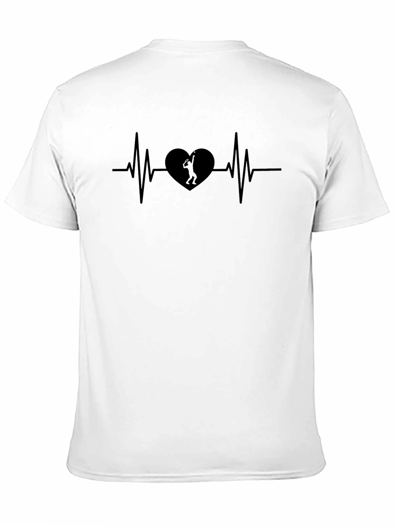Heartbeat Tennis T-Shirt - Passionate Player Design