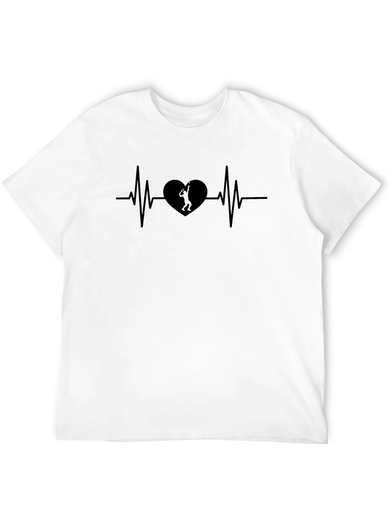 Heartbeat Tennis T-Shirt - Passionate Player Design