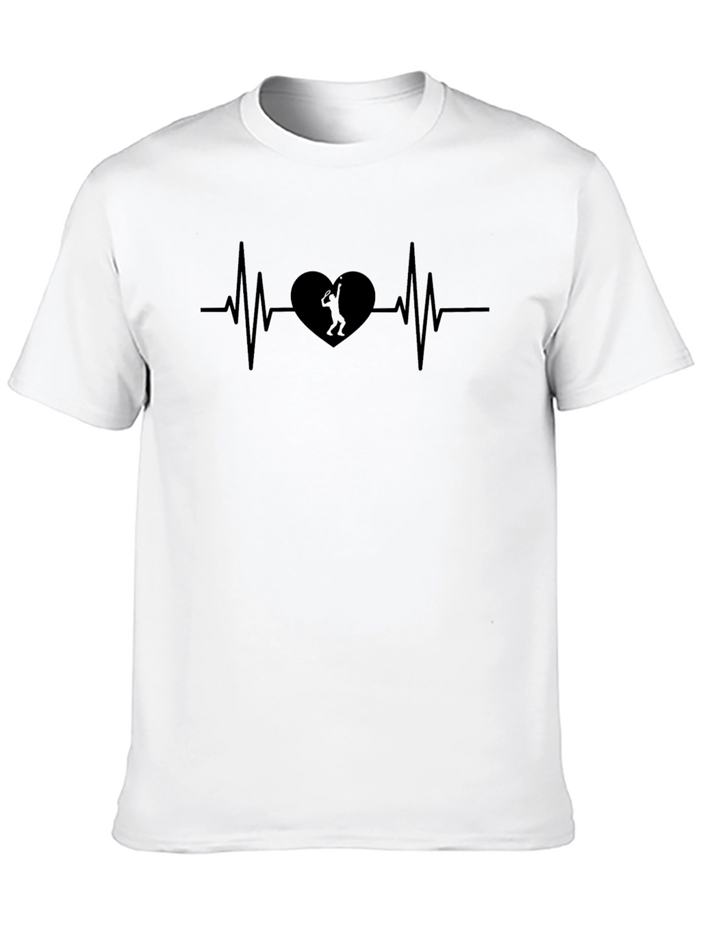 Heartbeat Tennis T-Shirt - Passionate Player Design