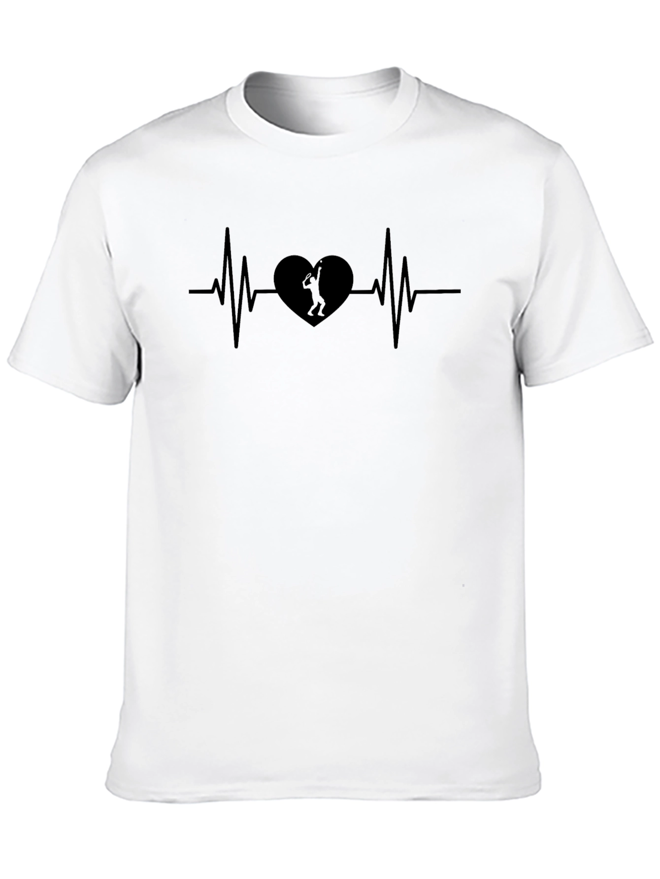 Heartbeat Tennis T-Shirt - Passionate Player Design