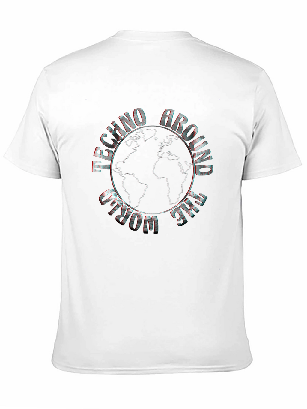 Techno Around The World Black Graphic Tee