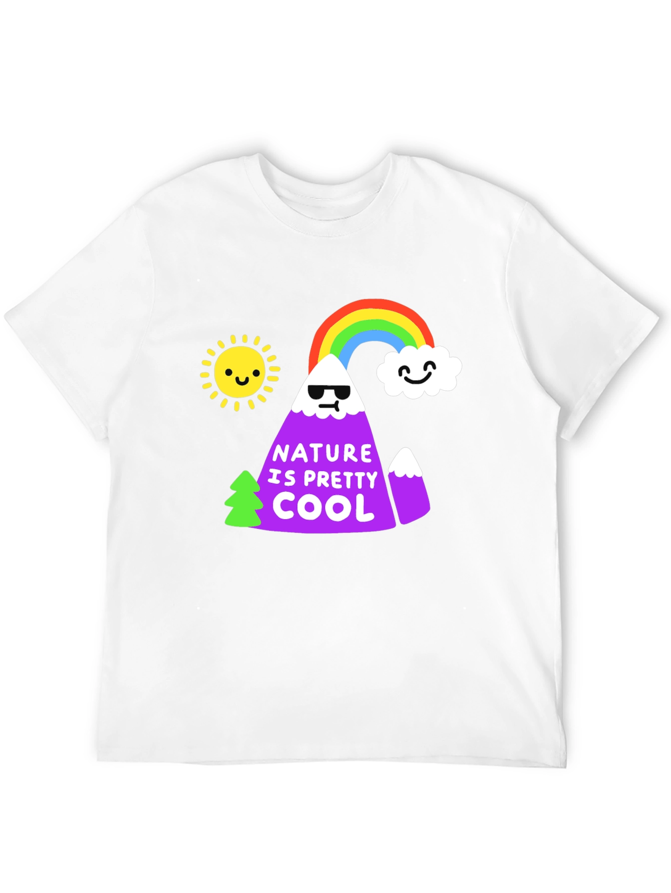 Nature is Pretty Cool Graphic Tee - Black