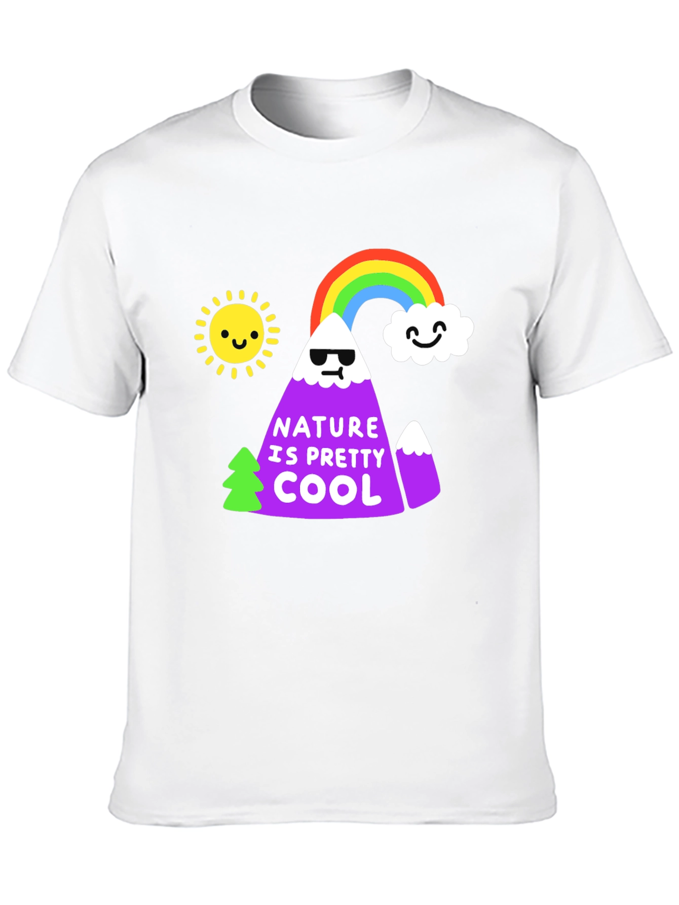 Nature is Pretty Cool Graphic Tee - Black