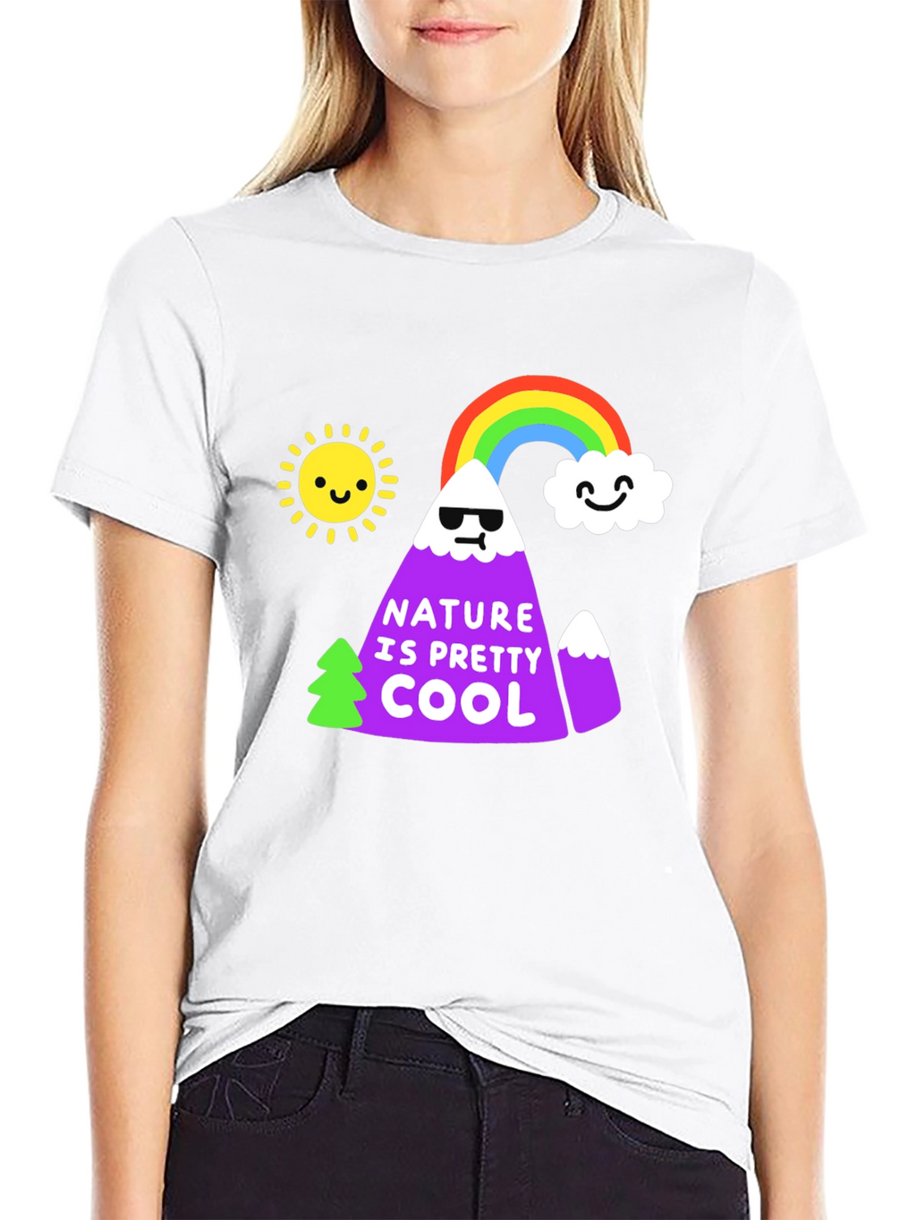 Nature is Pretty Cool Graphic Tee - Black