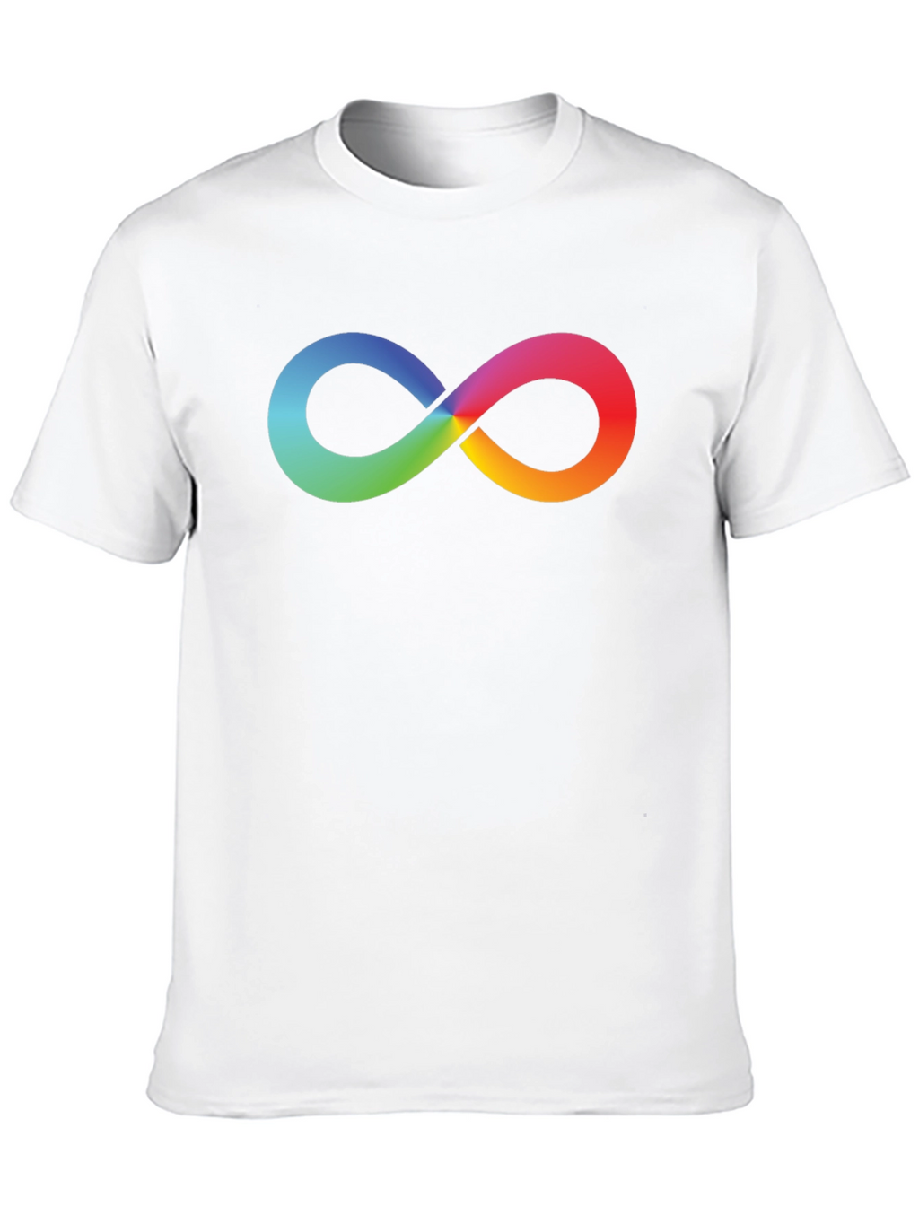 Rainbow Infinity Symbol Black T-Shirt