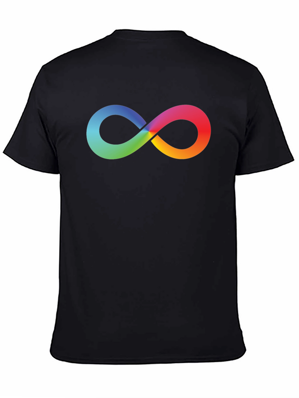 Rainbow Infinity Symbol Black T-Shirt