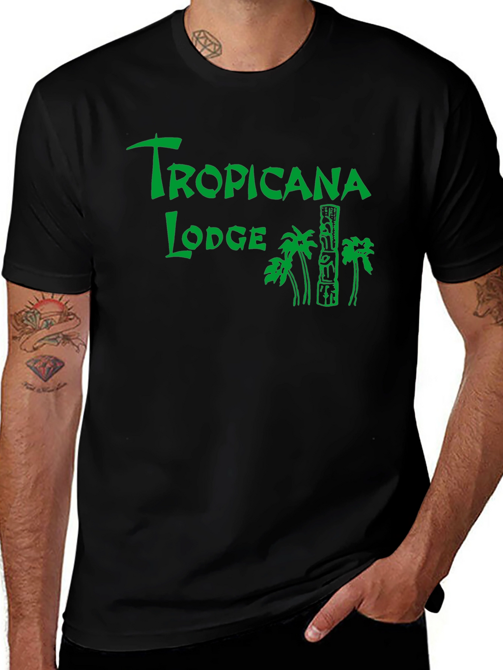 Tropicana Lodge Black T-Shirt
