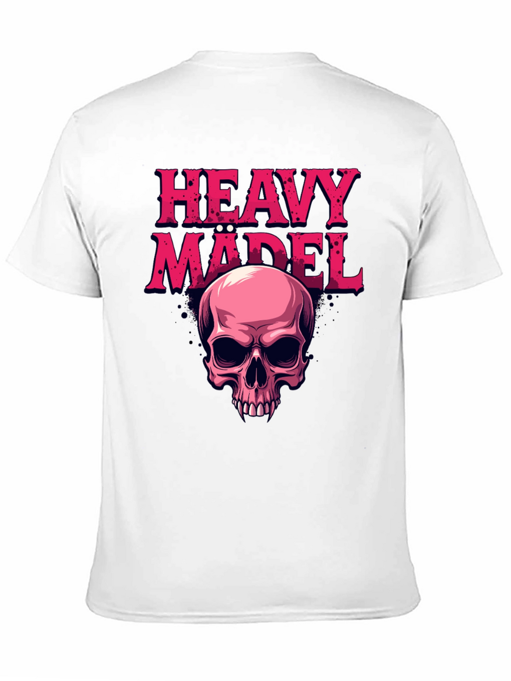 Heavy Mädel Skull Graphic Tee - Rocker Style Shirt