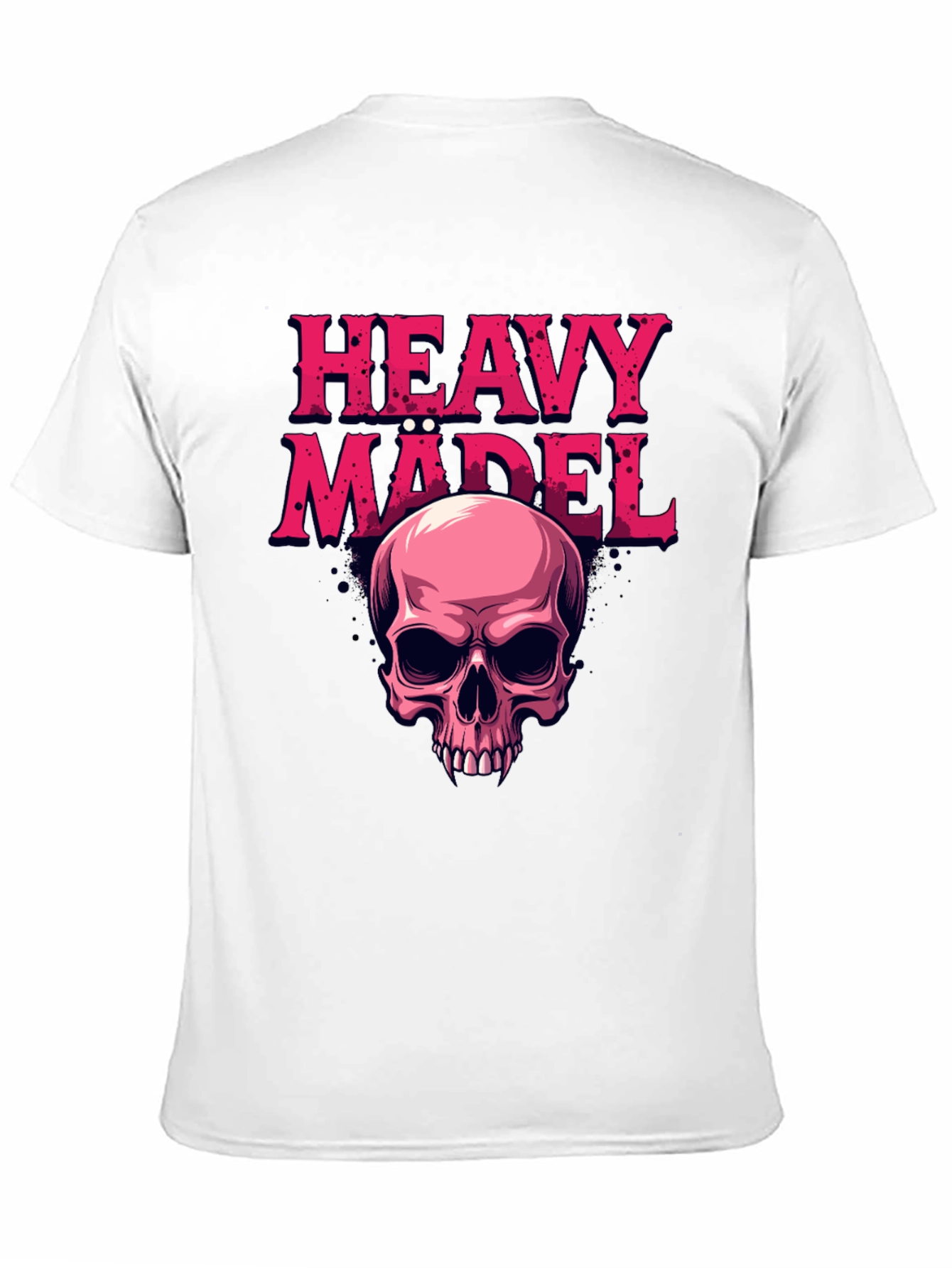 Heavy Mädel Skull Graphic Tee - Rocker Style Shirt