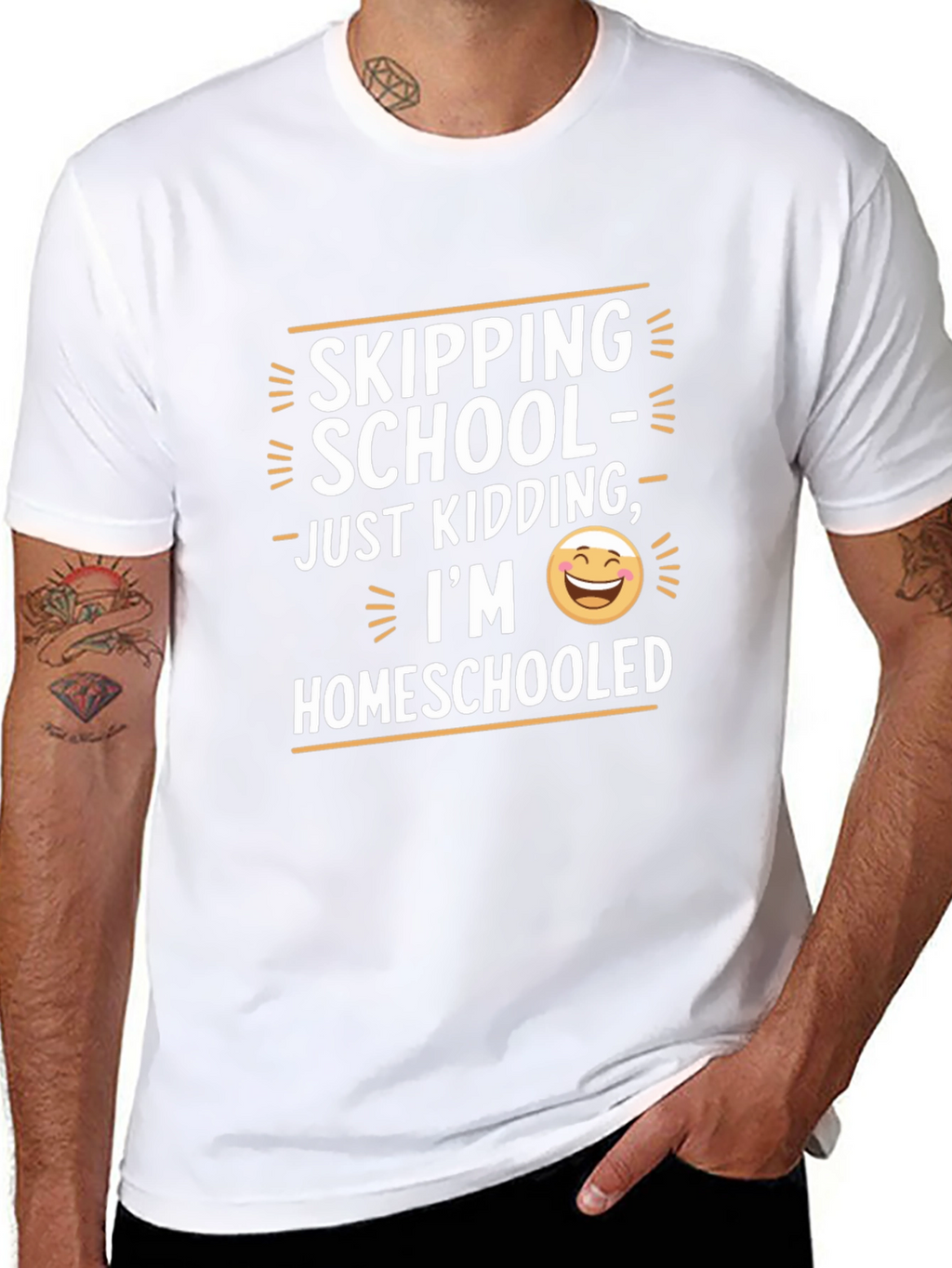 Funny Homeschool T-Shirt - Skipping School Joke