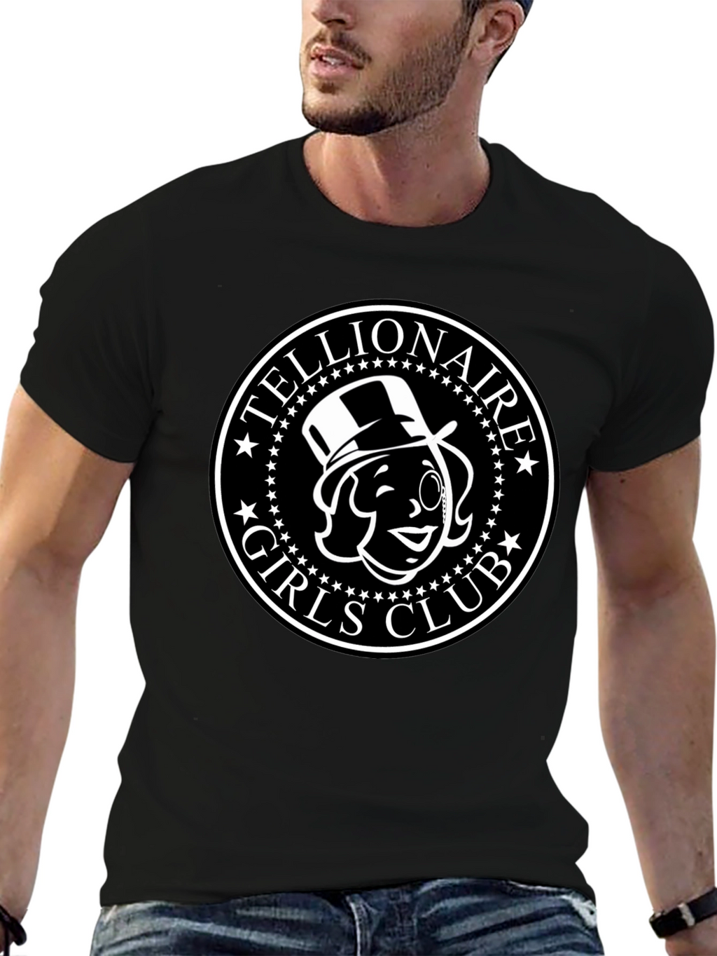 Tellionaire Girls Club Black T-Shirt