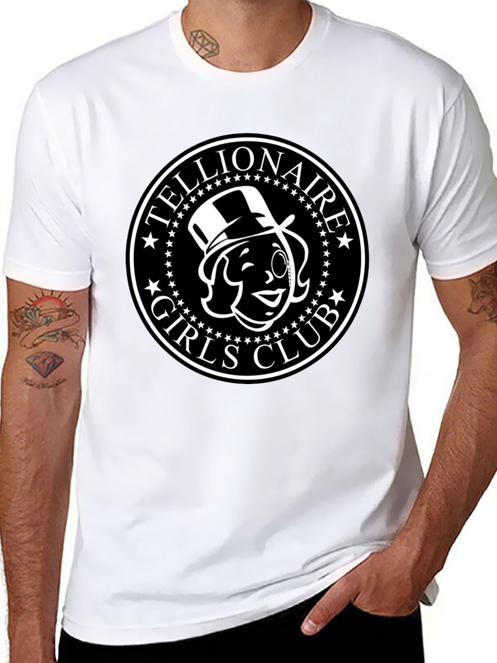 Tellionaire Girls Club Black T-Shirt