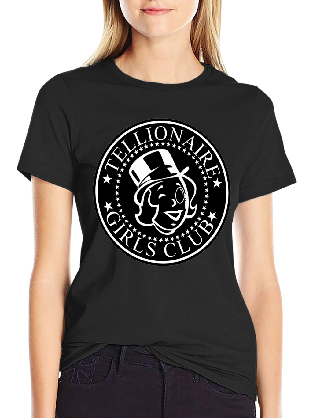 Tellionaire Girls Club Black T-Shirt