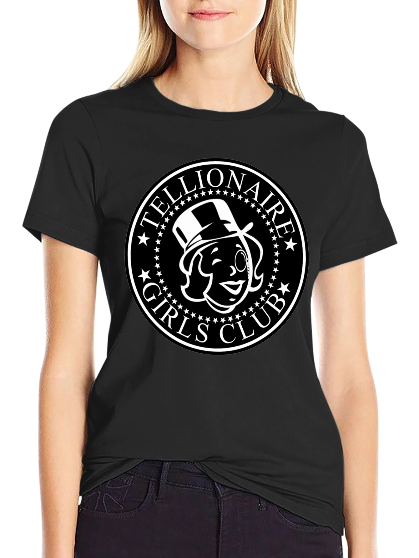 Tellionaire Girls Club Black T-Shirt