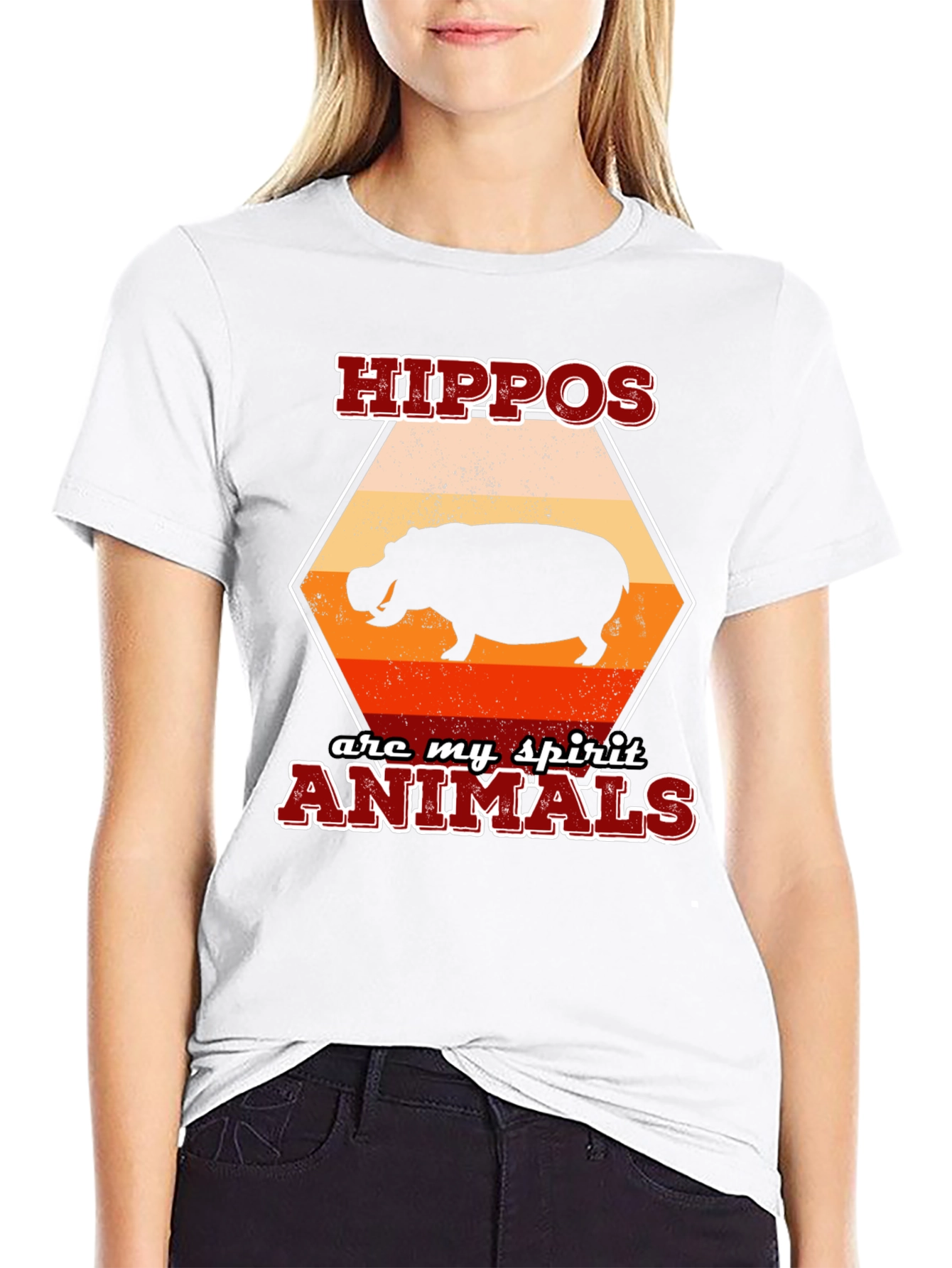 Hippos Are My Spirit Animals Graphic Tee