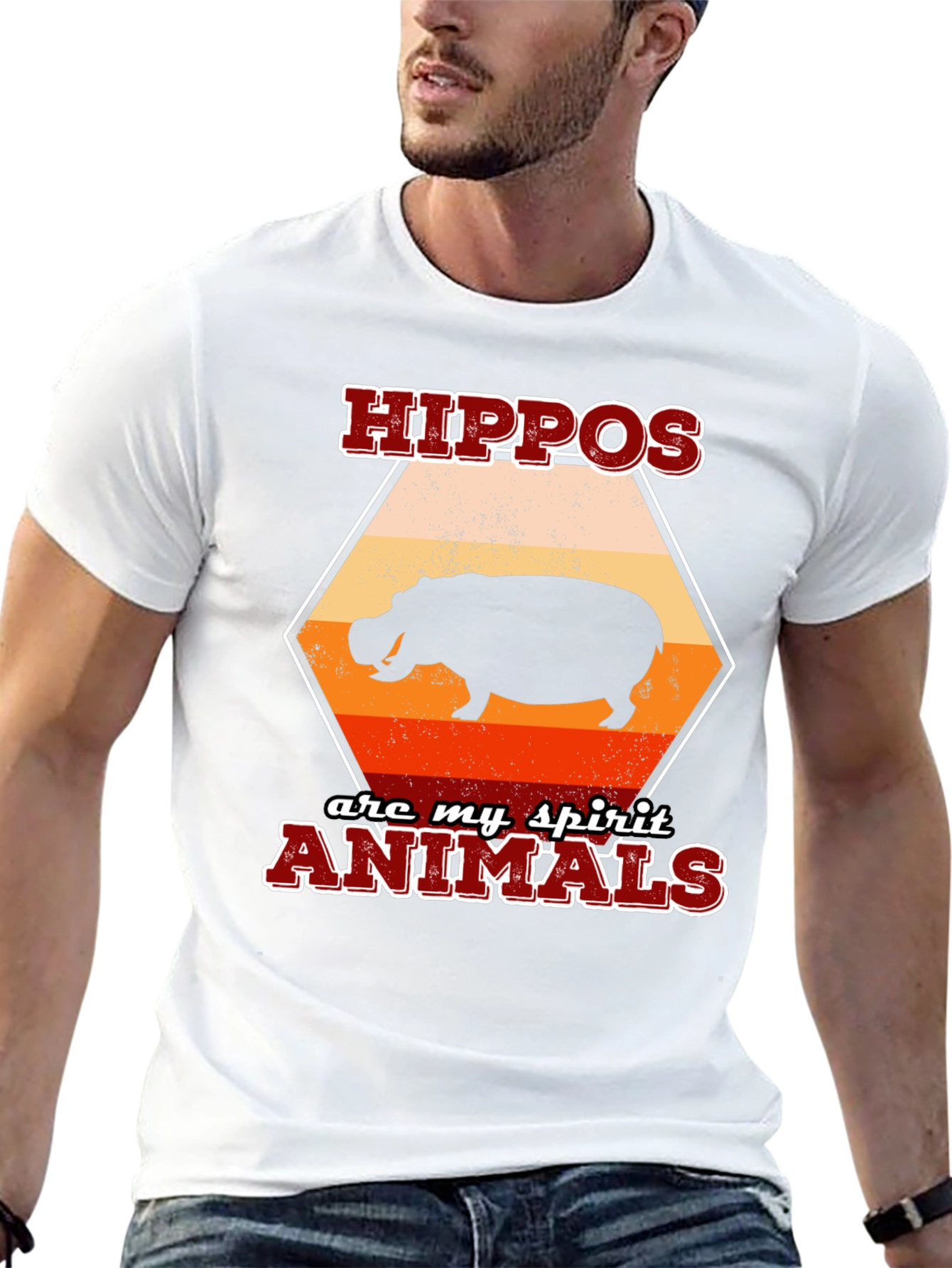 Hippos Are My Spirit Animals Graphic Tee