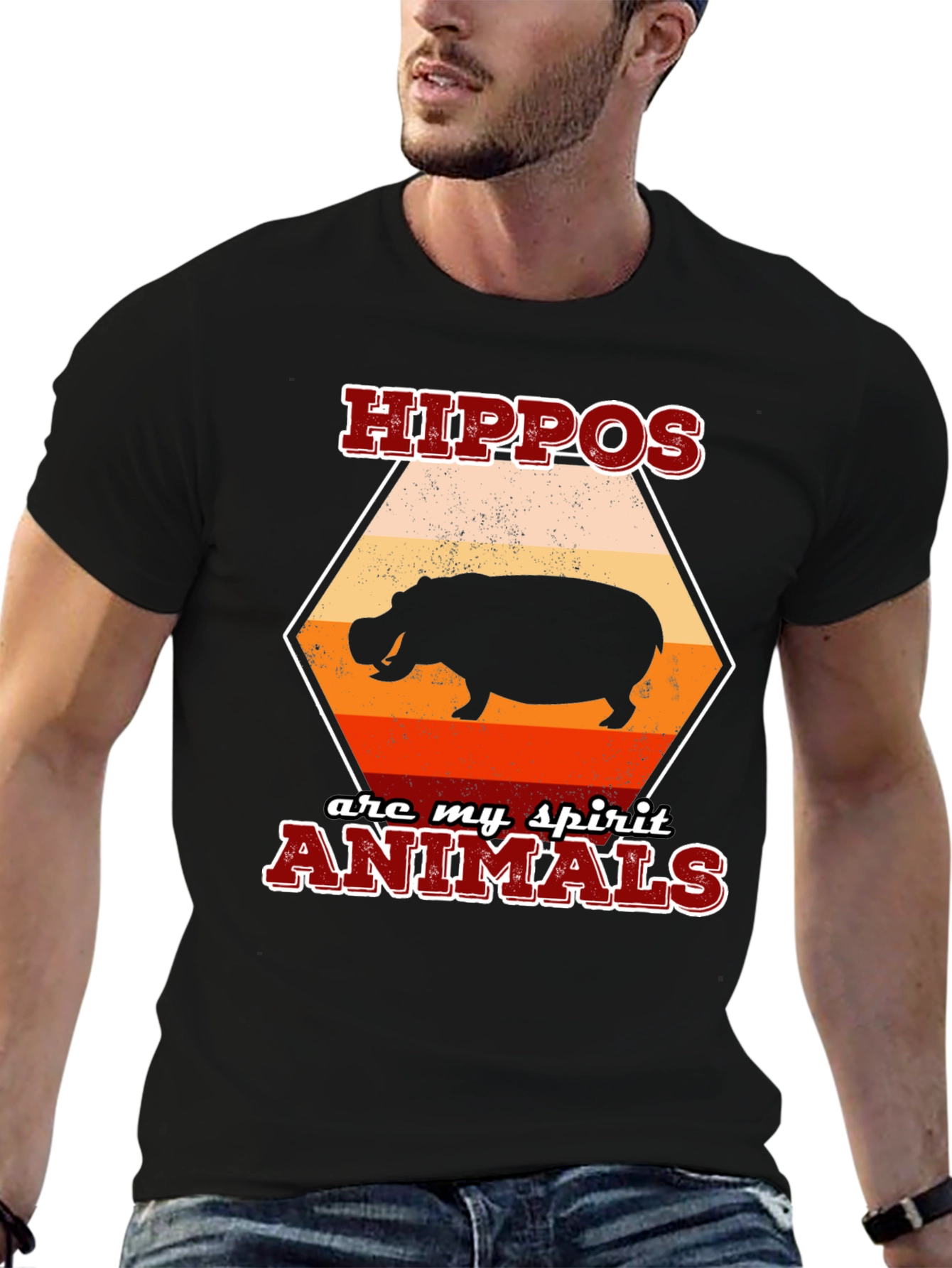 Hippos Are My Spirit Animals Graphic Tee