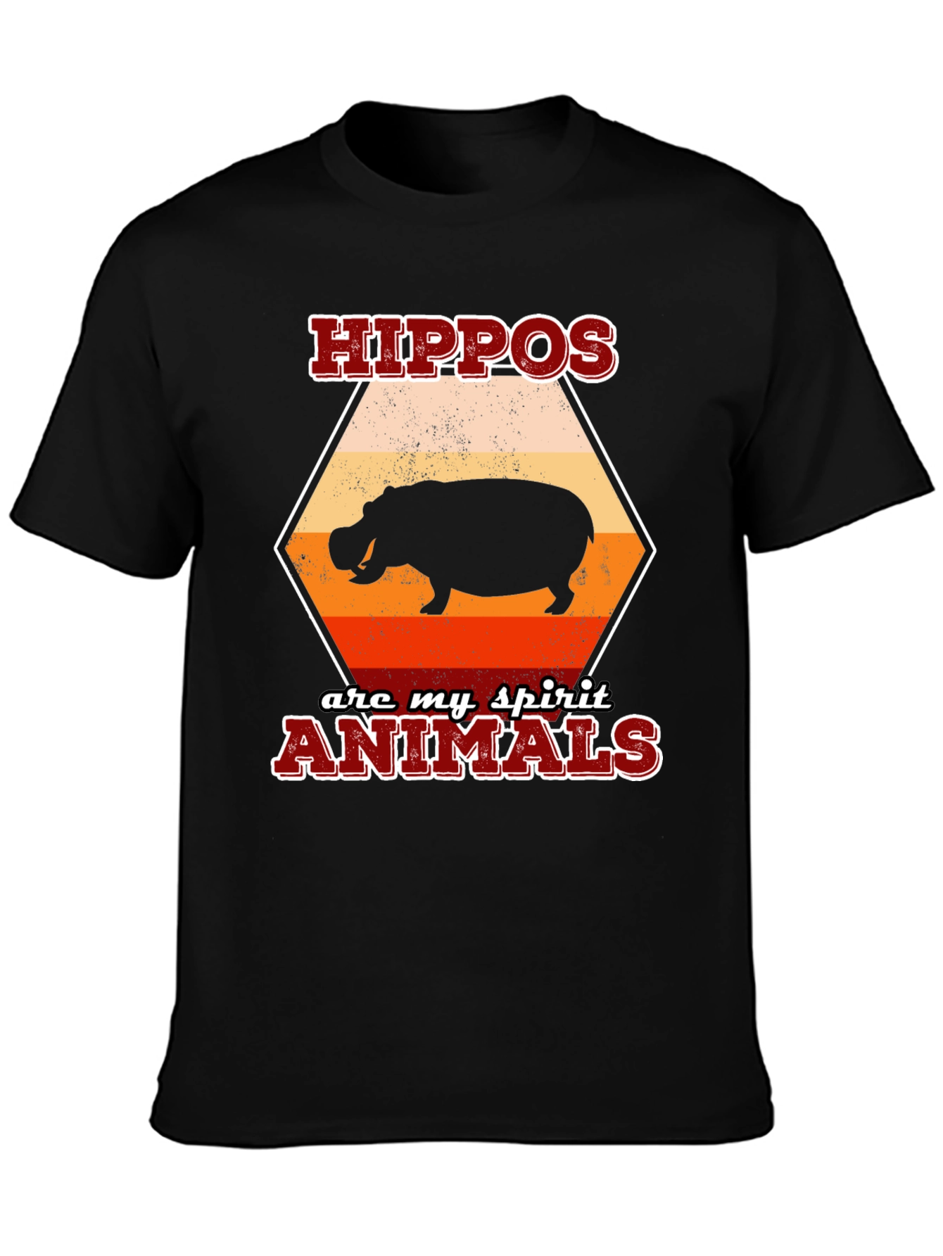 Hippos Are My Spirit Animals Graphic Tee