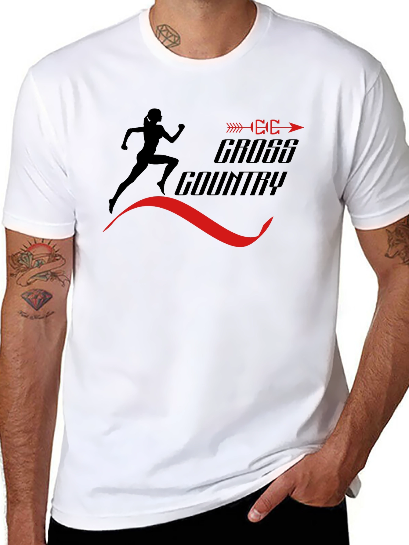 Cross Country Runner Graphic T-Shirt