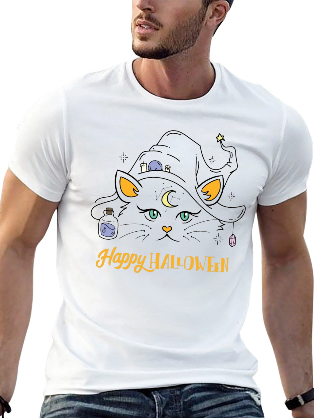 Happy Halloween Cat T-Shirt