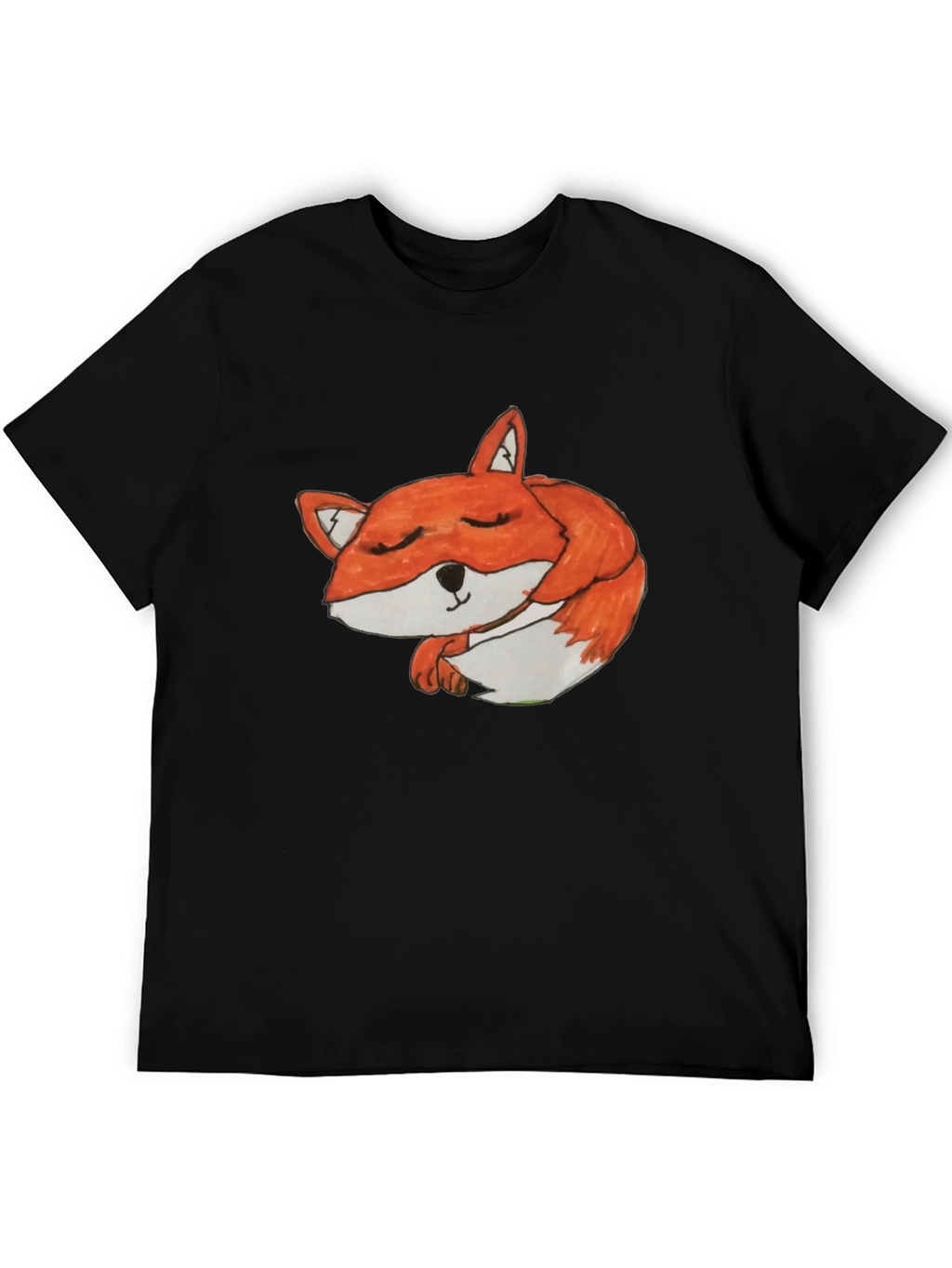Sleeping Fox Graphic Tee - Soft Cotton Comfort