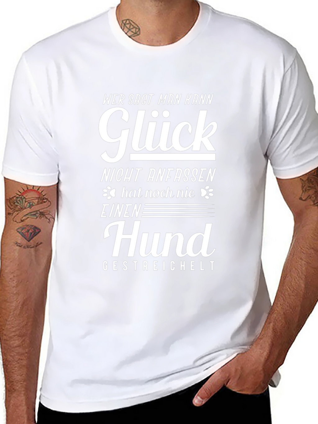 Gluck Hund T-Shirt - Dog Lover Tee