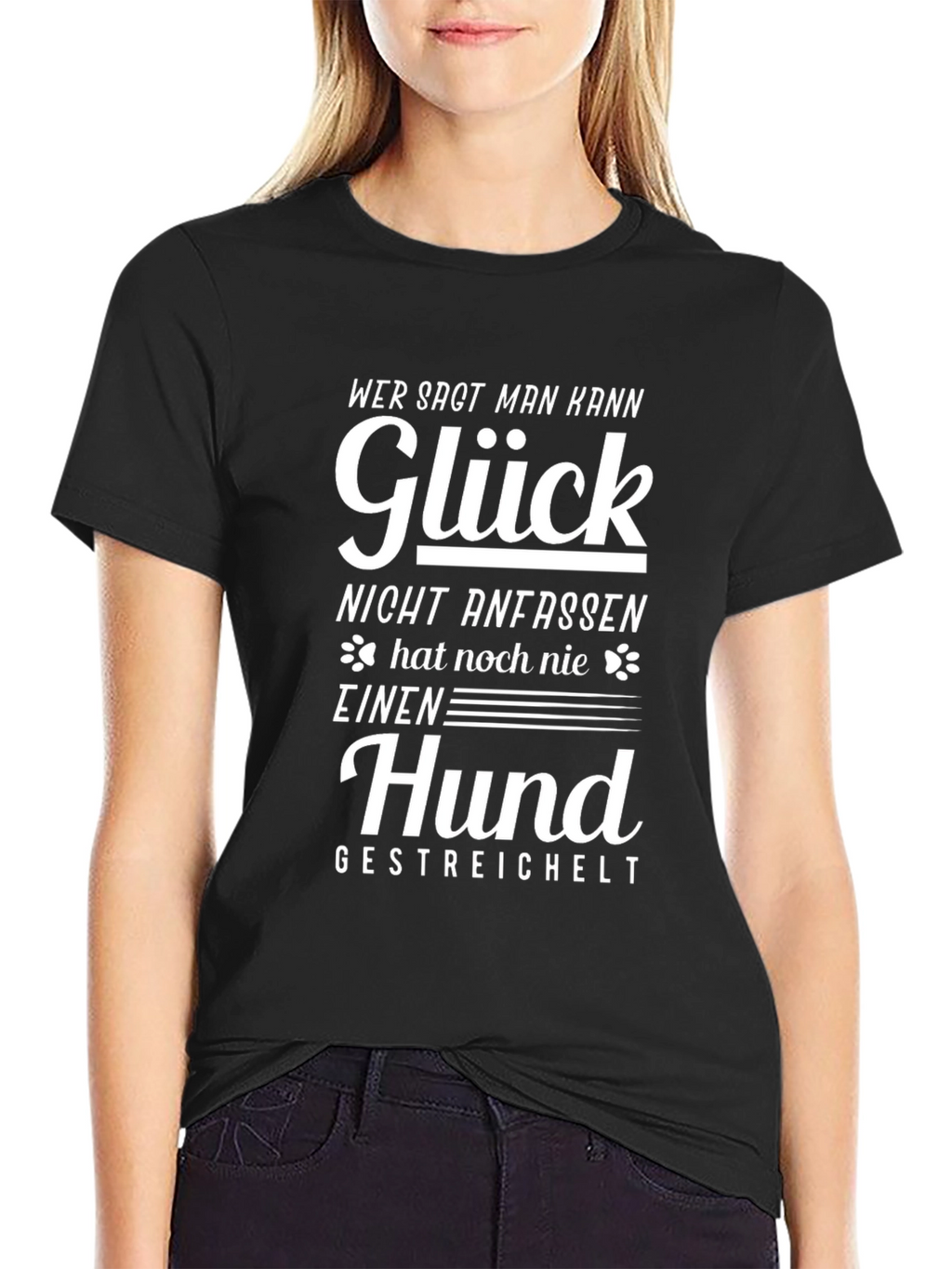 Gluck Hund T-Shirt - Dog Lover Tee