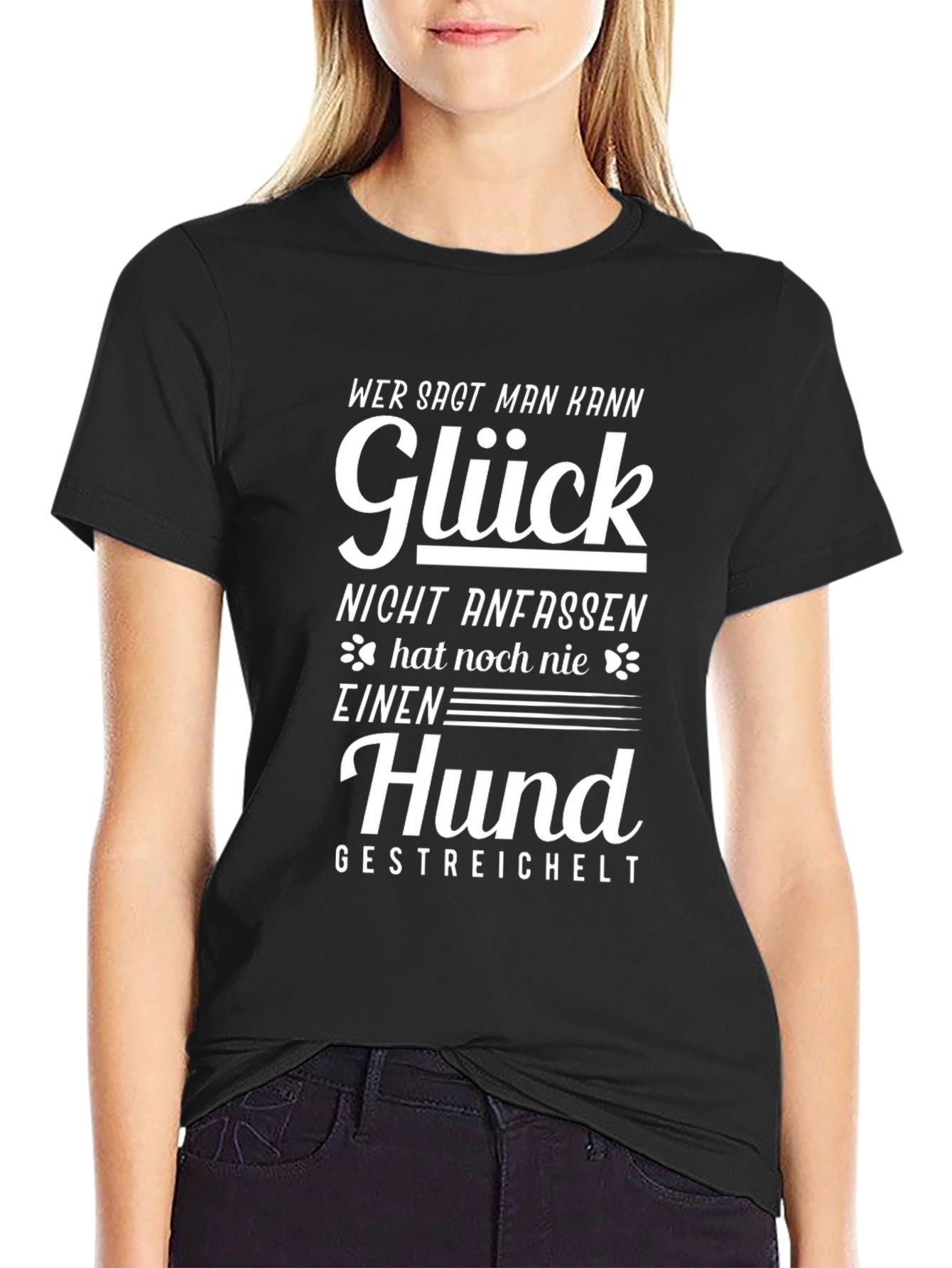 Gluck Hund T-Shirt - Dog Lover Tee