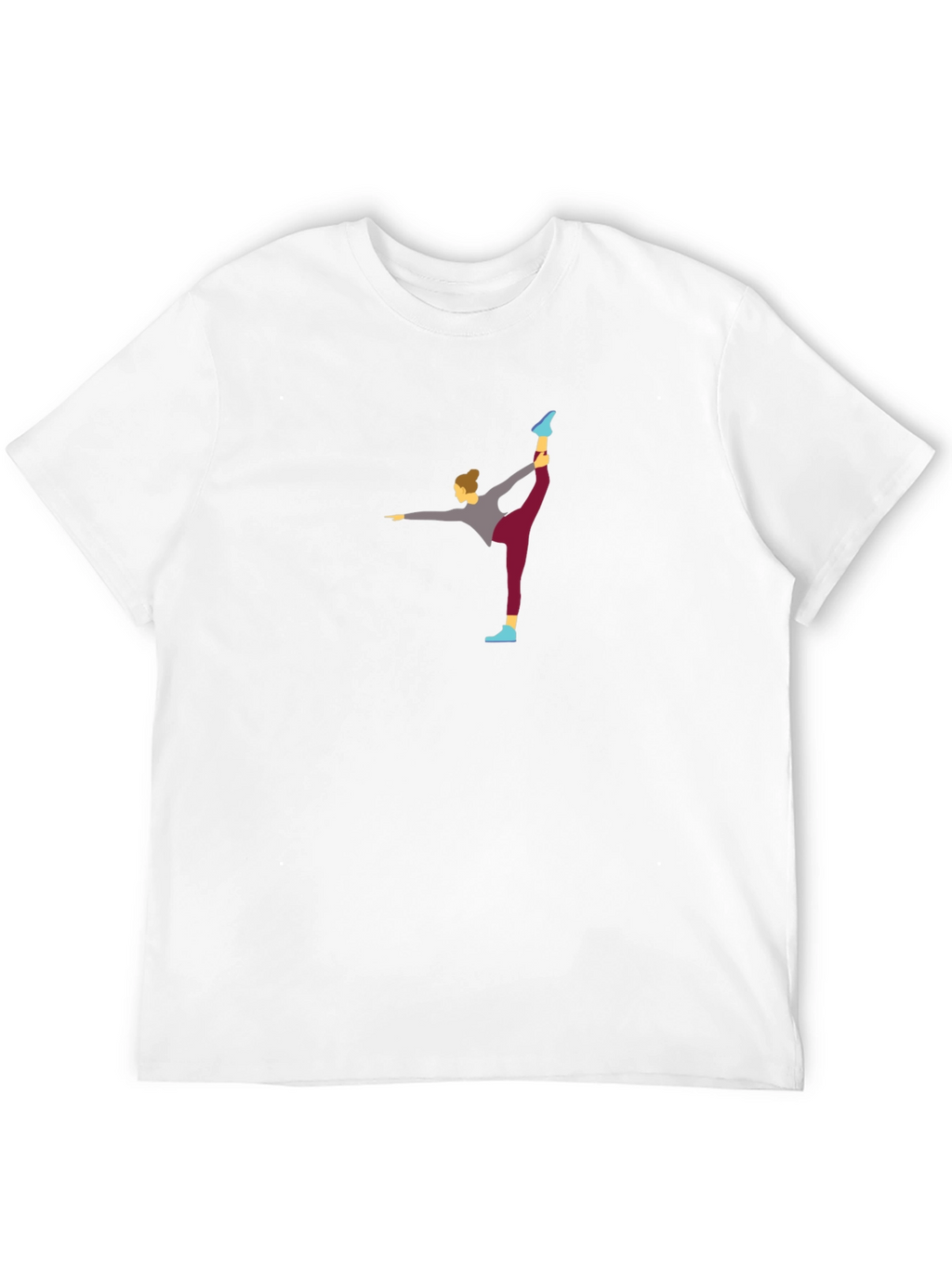 Yoga Pose Graphic Tee - Mens Black T-Shirt