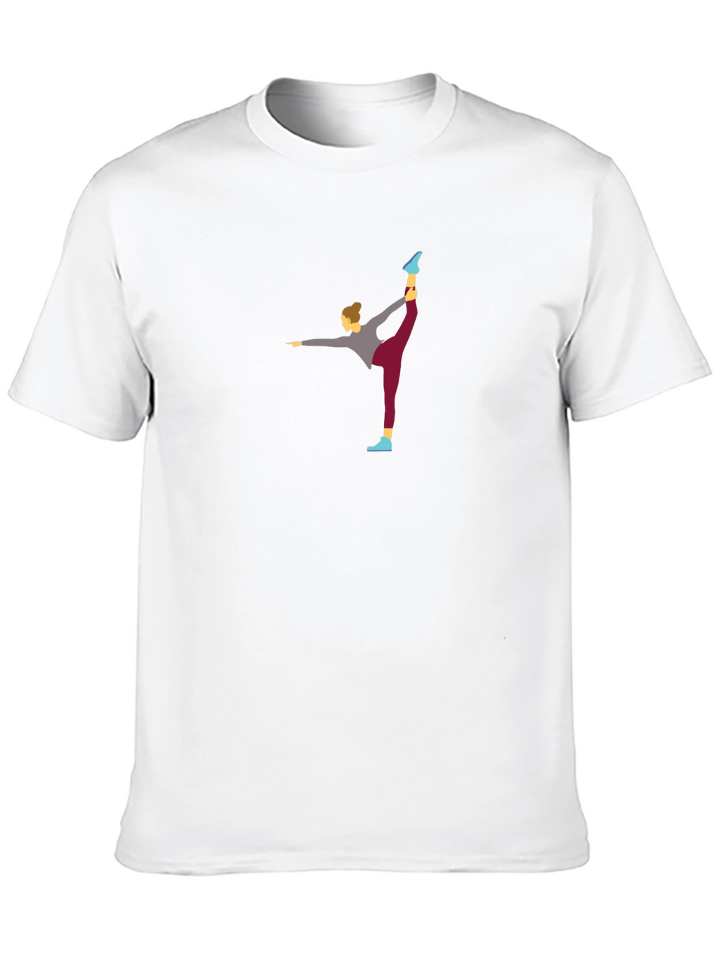 Yoga Pose Graphic Tee - Mens Black T-Shirt