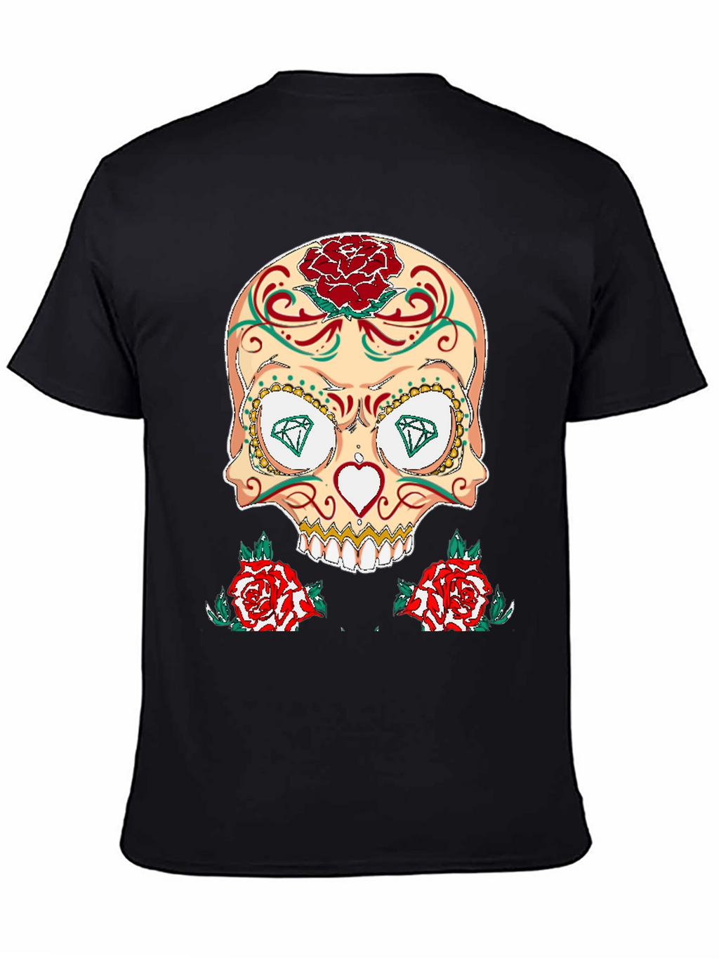 Sugar Skull & Roses Graphic T-Shirt