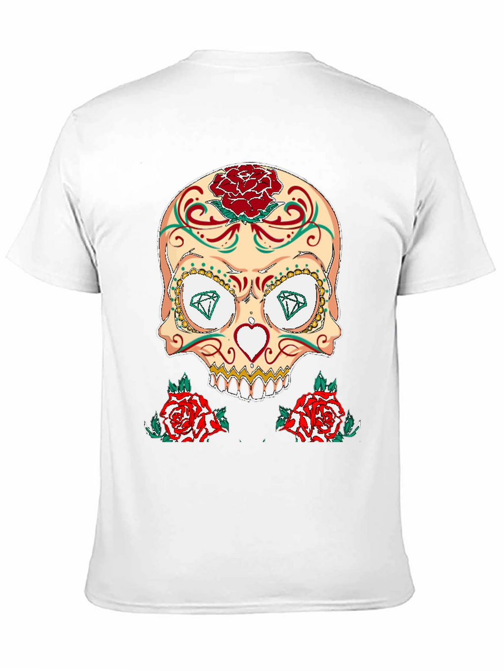 Sugar Skull & Roses Graphic T-Shirt