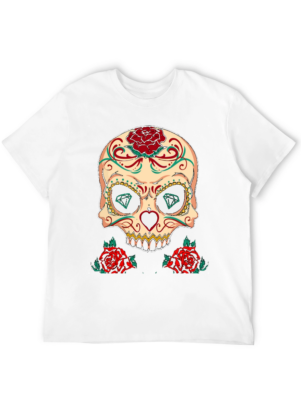 Sugar Skull & Roses Graphic T-Shirt