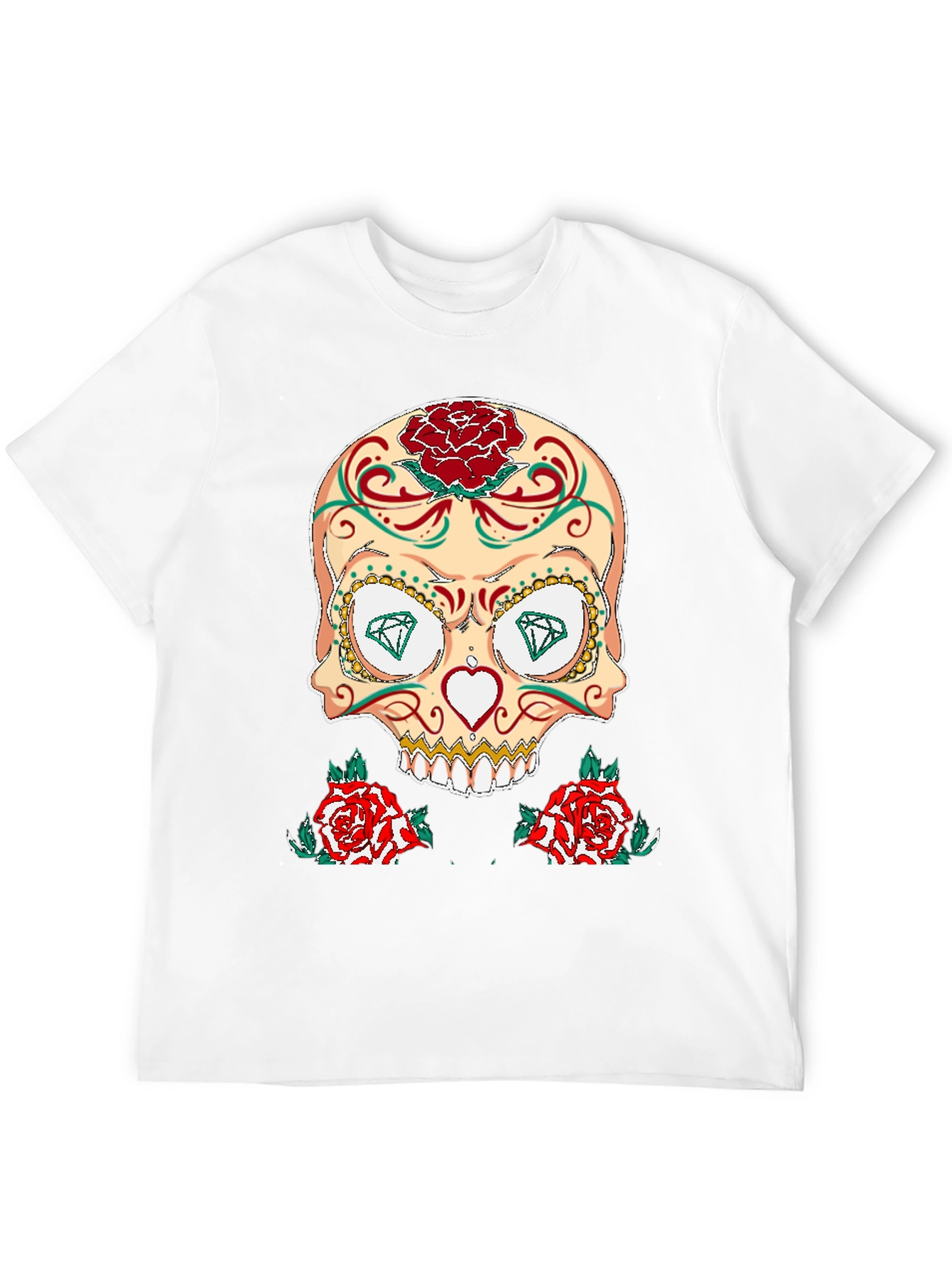 Sugar Skull & Roses Graphic T-Shirt