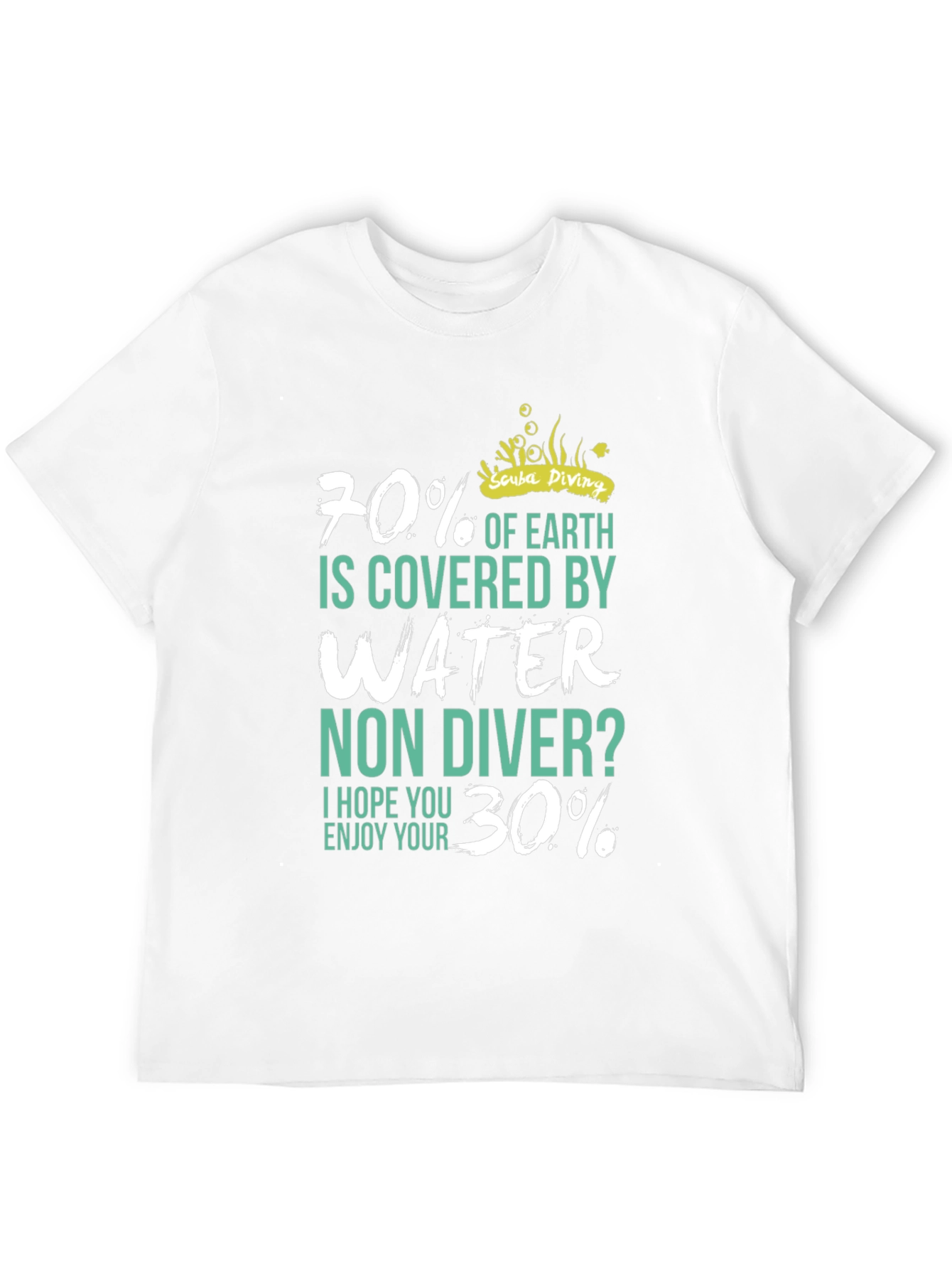 Scuba Diving T-Shirt - 70% Water