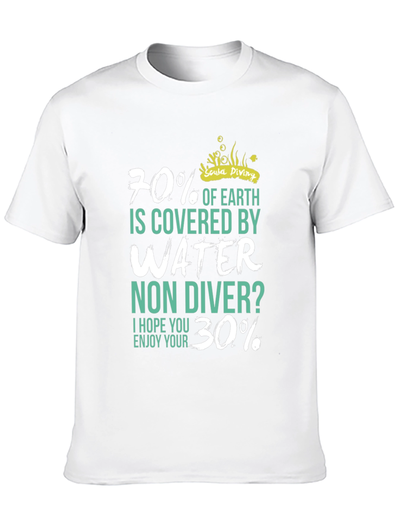 Scuba Diving T-Shirt - 70% Water