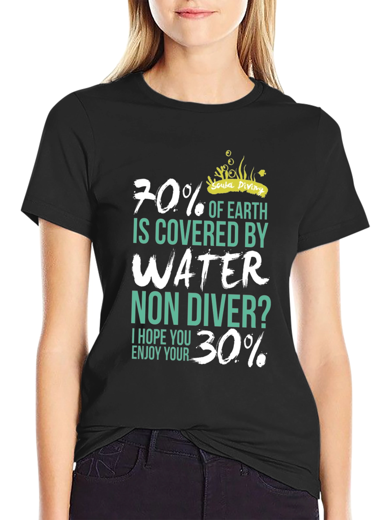 Scuba Diving T-Shirt - 70% Water