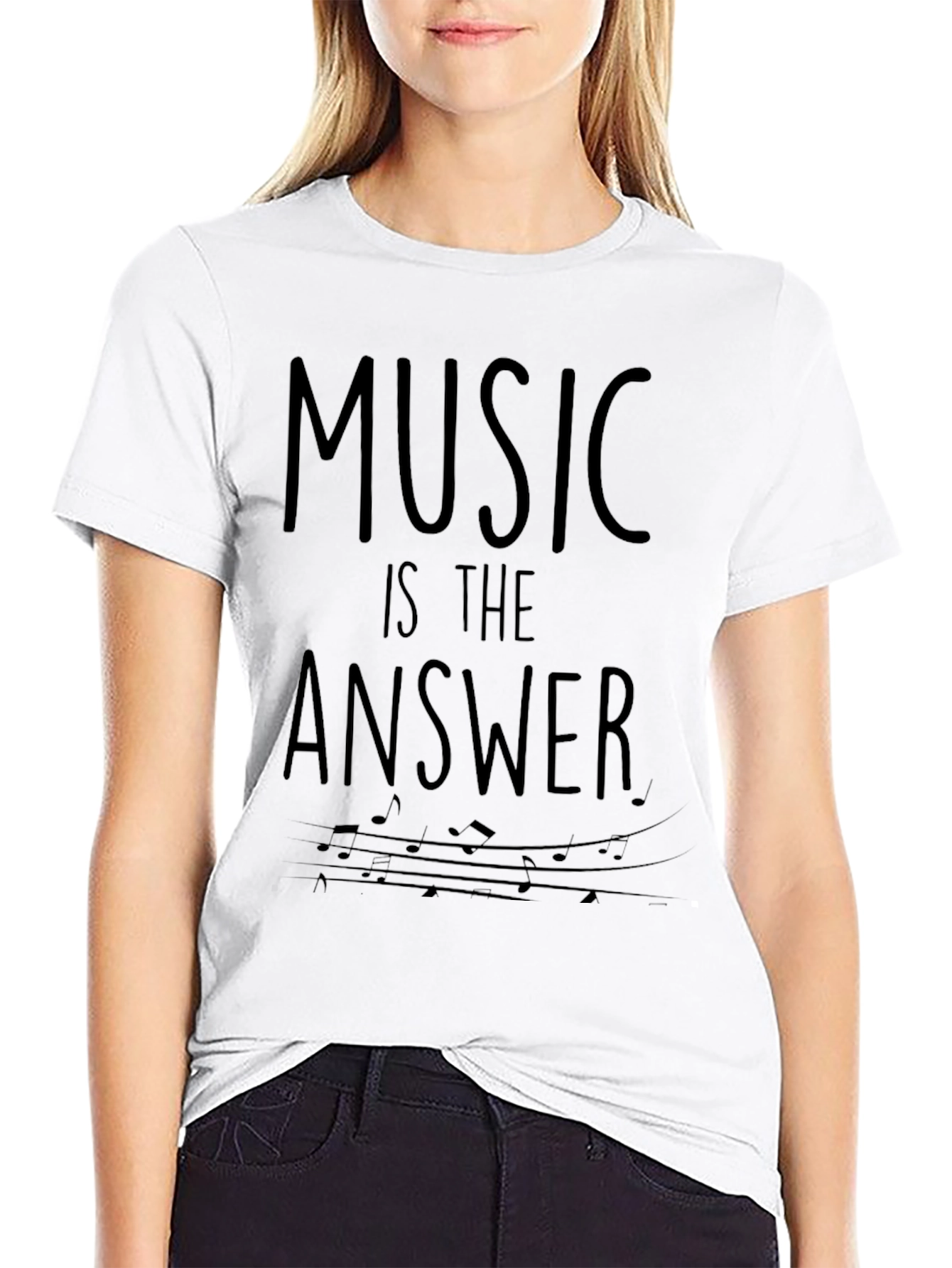 Music Is The Answer Graphic T-Shirt