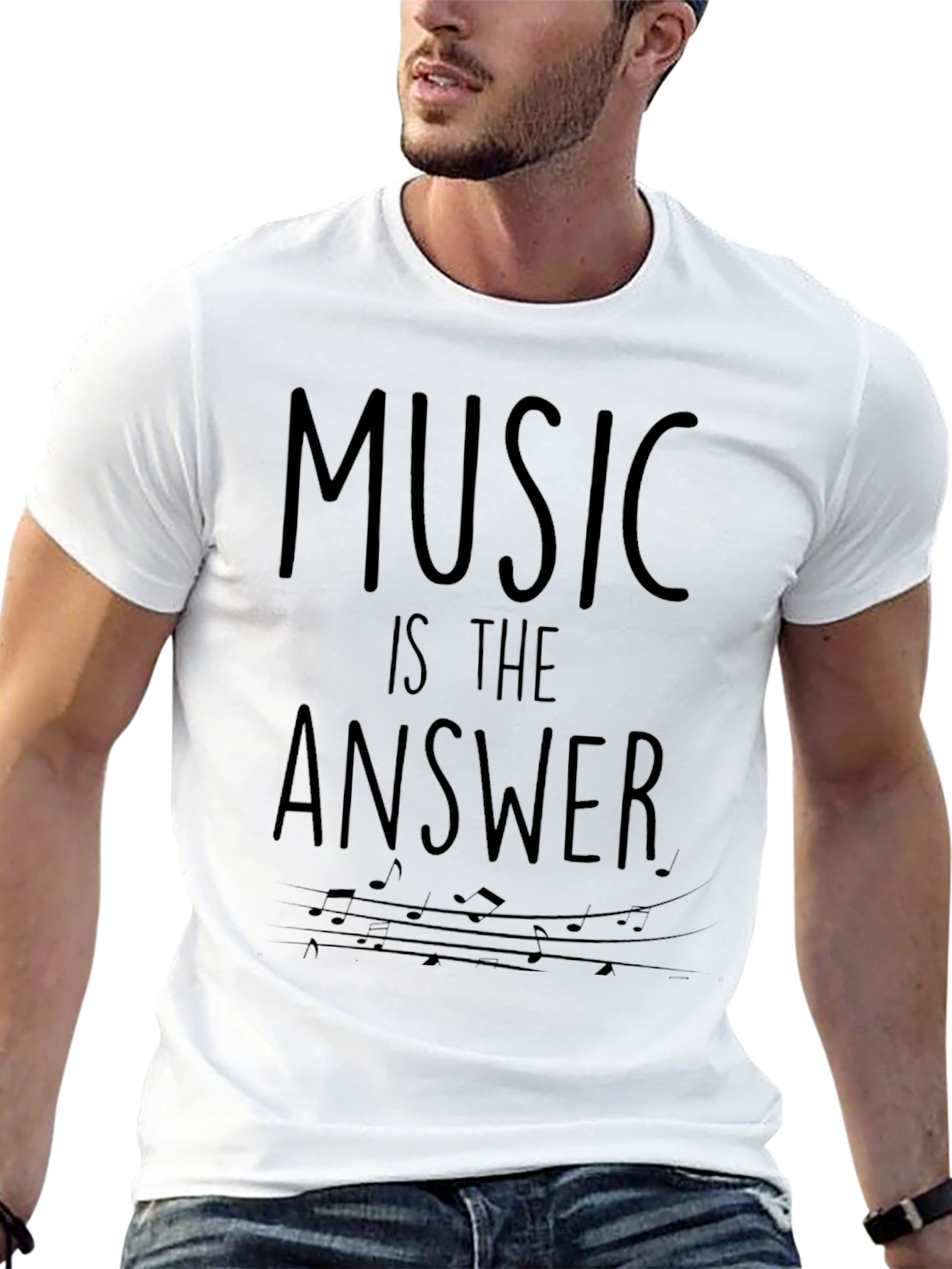Music Is The Answer Graphic T-Shirt