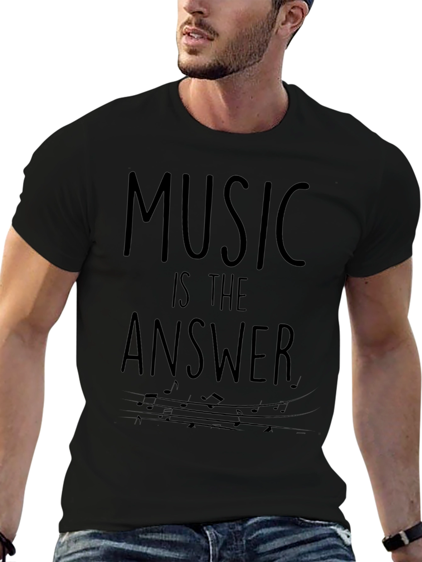 Music Is The Answer Graphic T-Shirt
