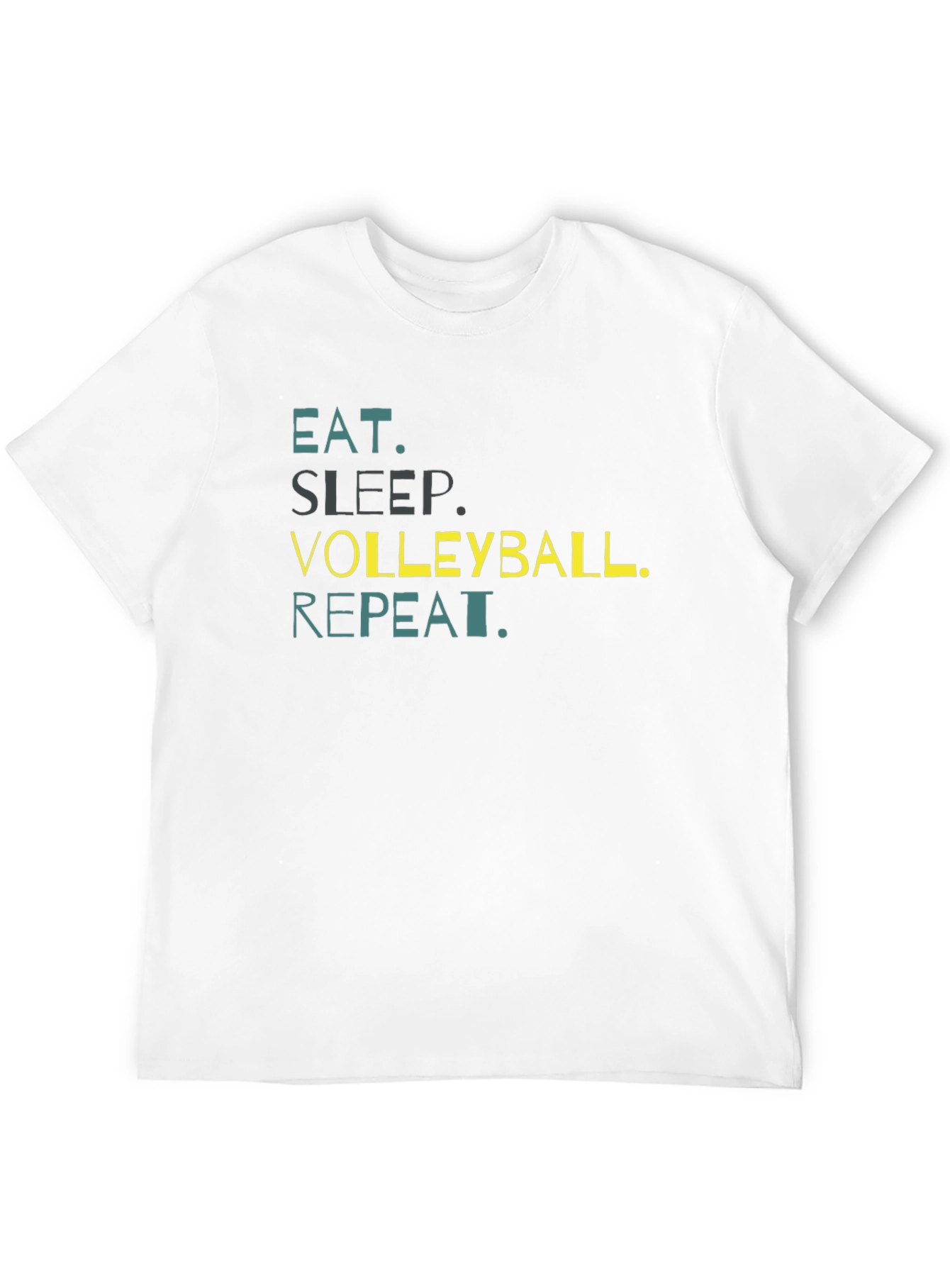 Eat Sleep Volleyball Repeat Black T-Shirt