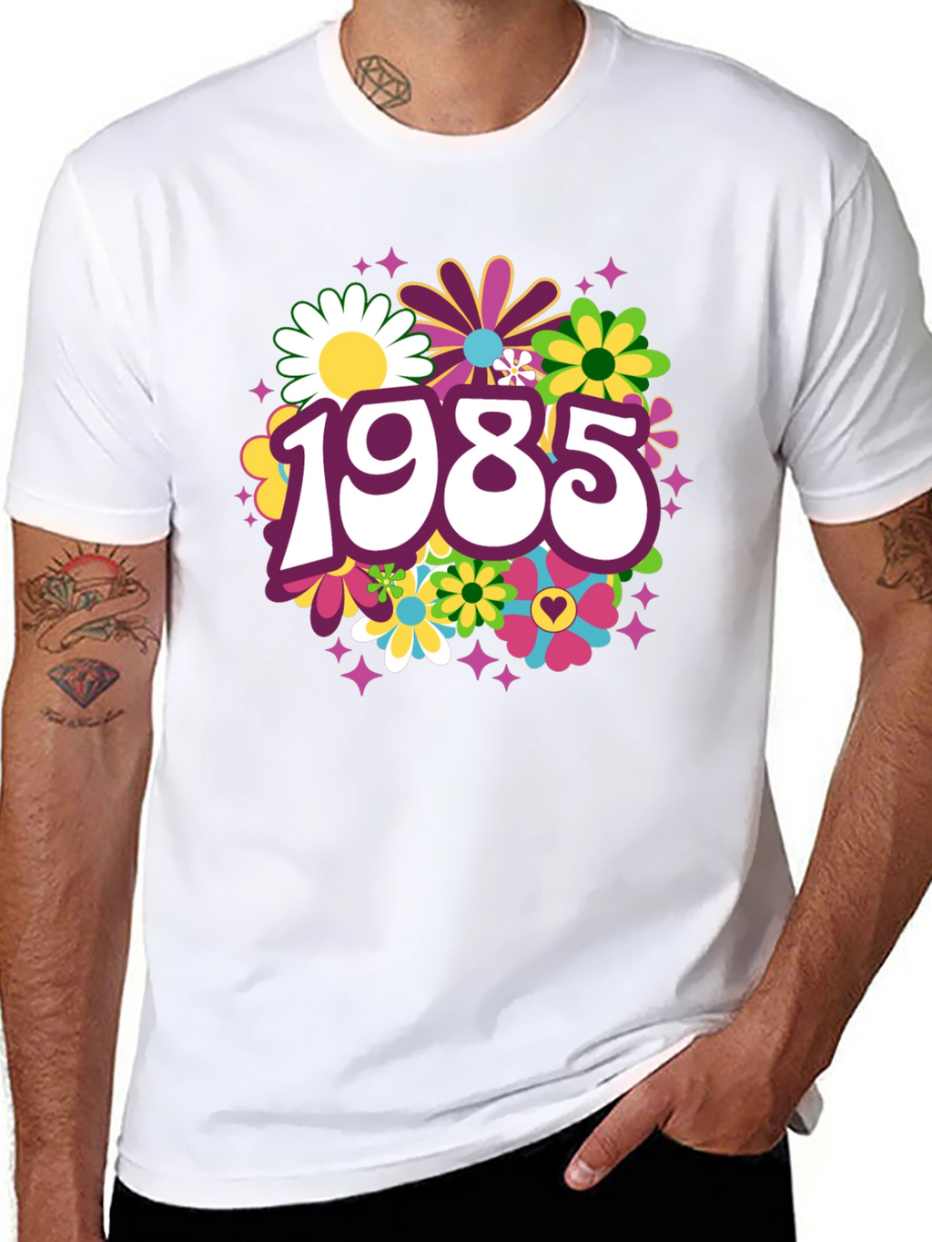 Retro 1985 Floral T-Shirt