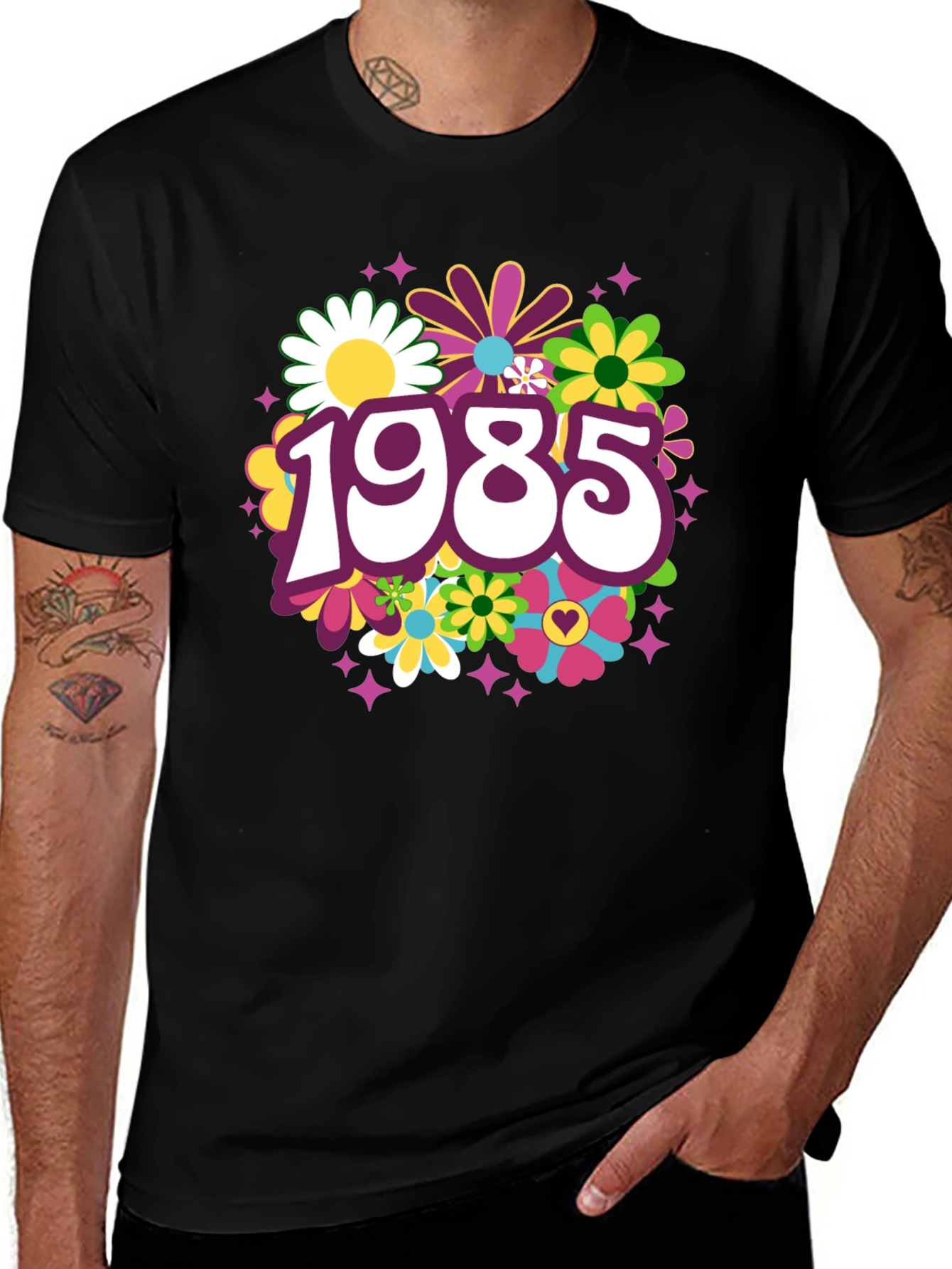 Retro 1985 Floral T-Shirt