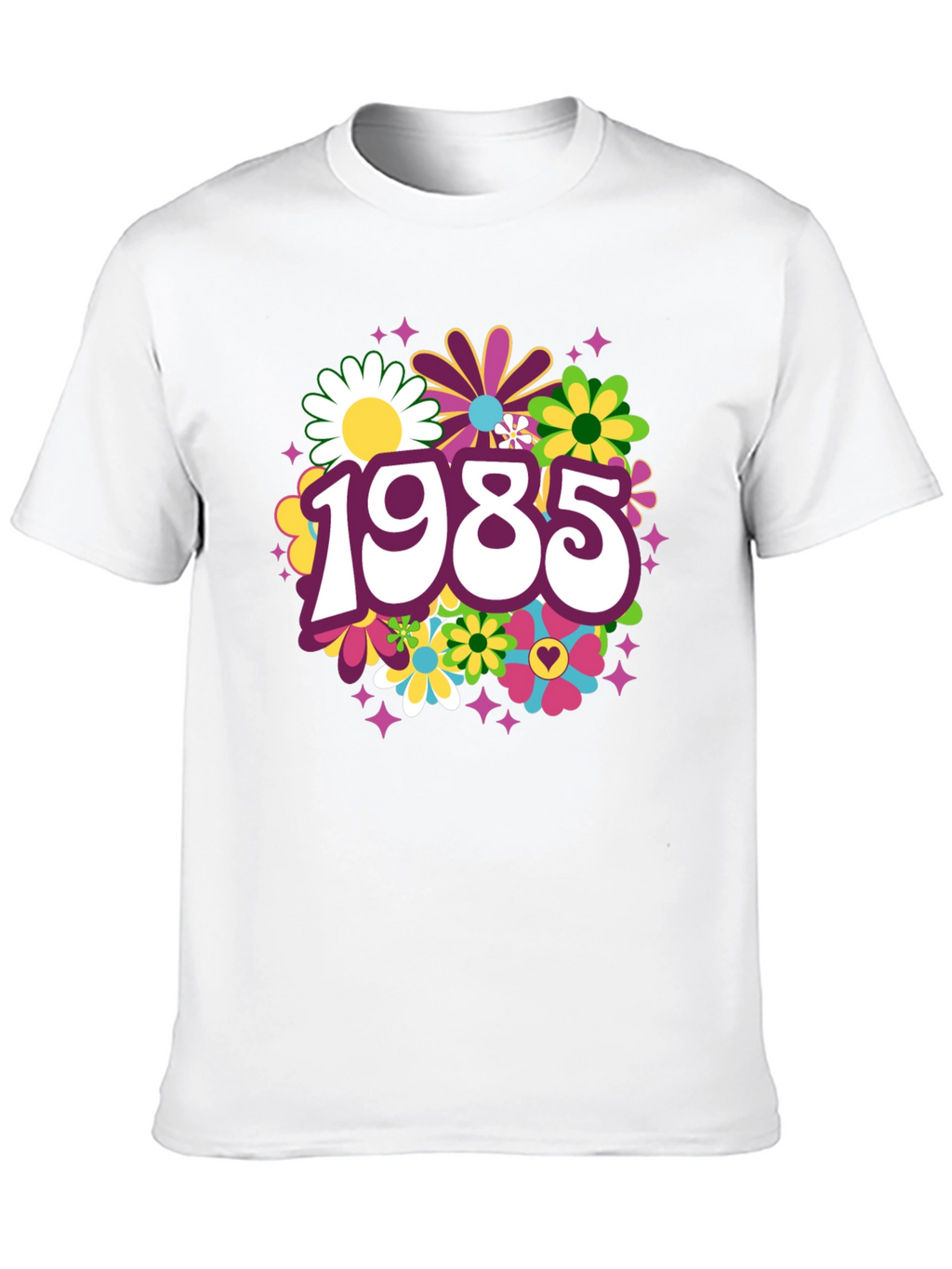Retro 1985 Floral T-Shirt