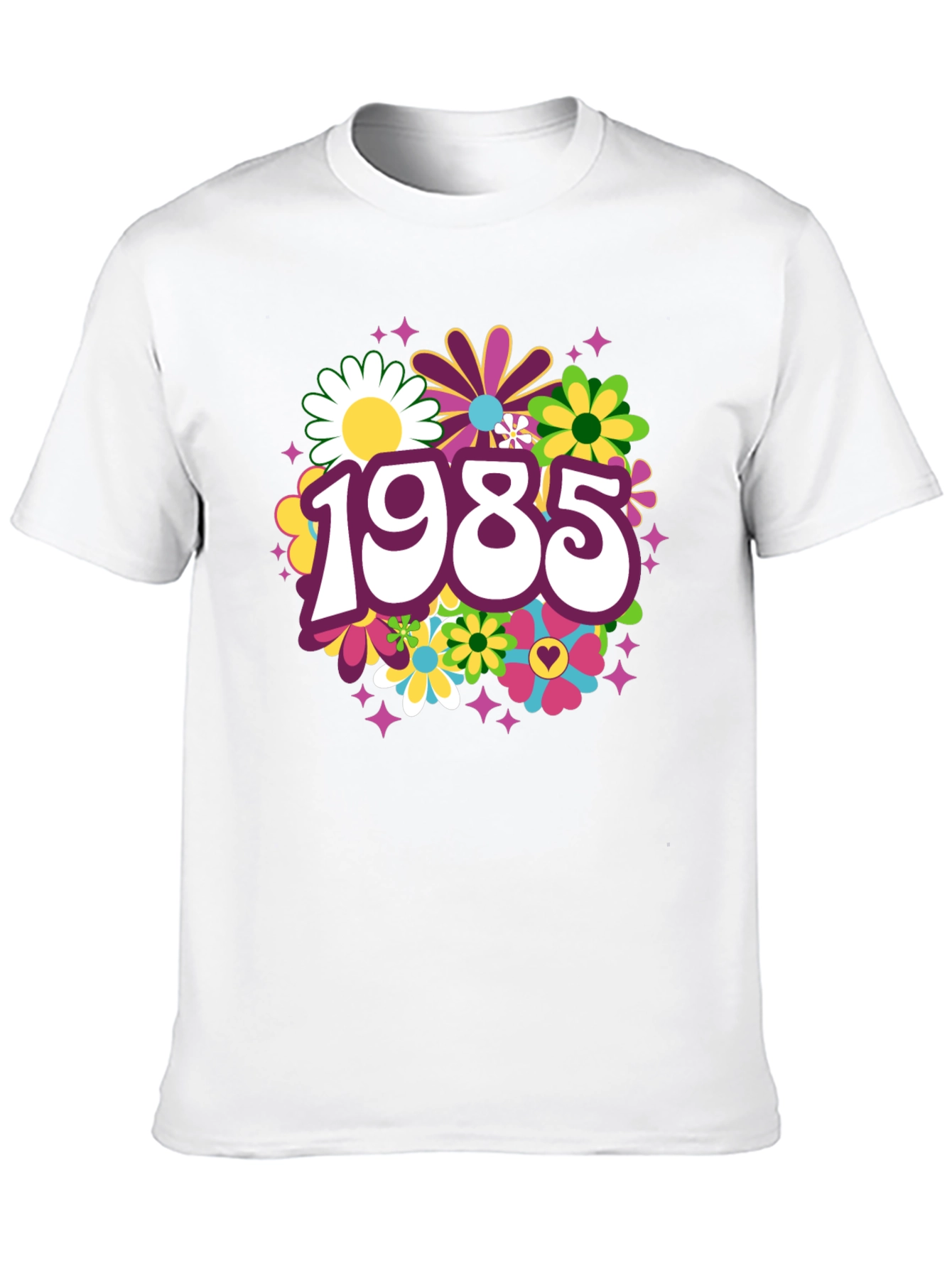 Retro 1985 Floral T-Shirt